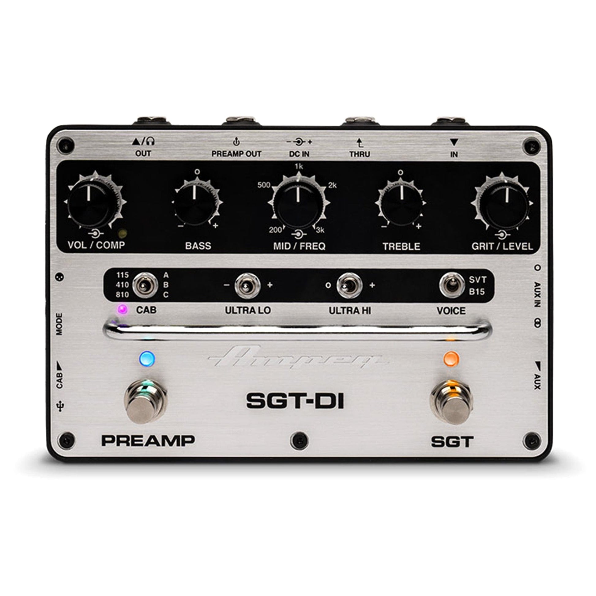 bass amp pedal Ampeg SGT-DI Bass Pre-Amp & DI Pedal