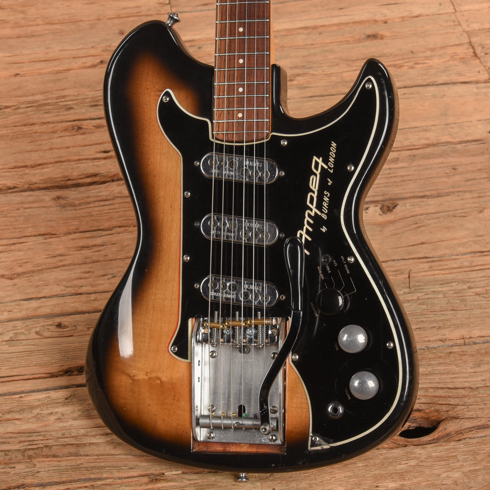 Ampeg by Burns Split Sonic Sunburst 1963 Electric Guitars / Solid Body