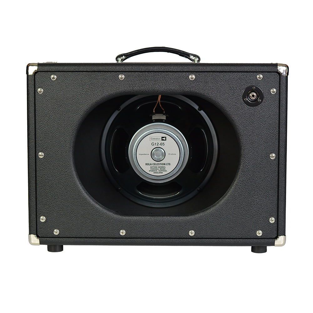 Amplified Nation 1x12 Speaker Cabinet Maroon Suede w/ Black Sparkle Cloth & Celestion Creamback Amplifiers