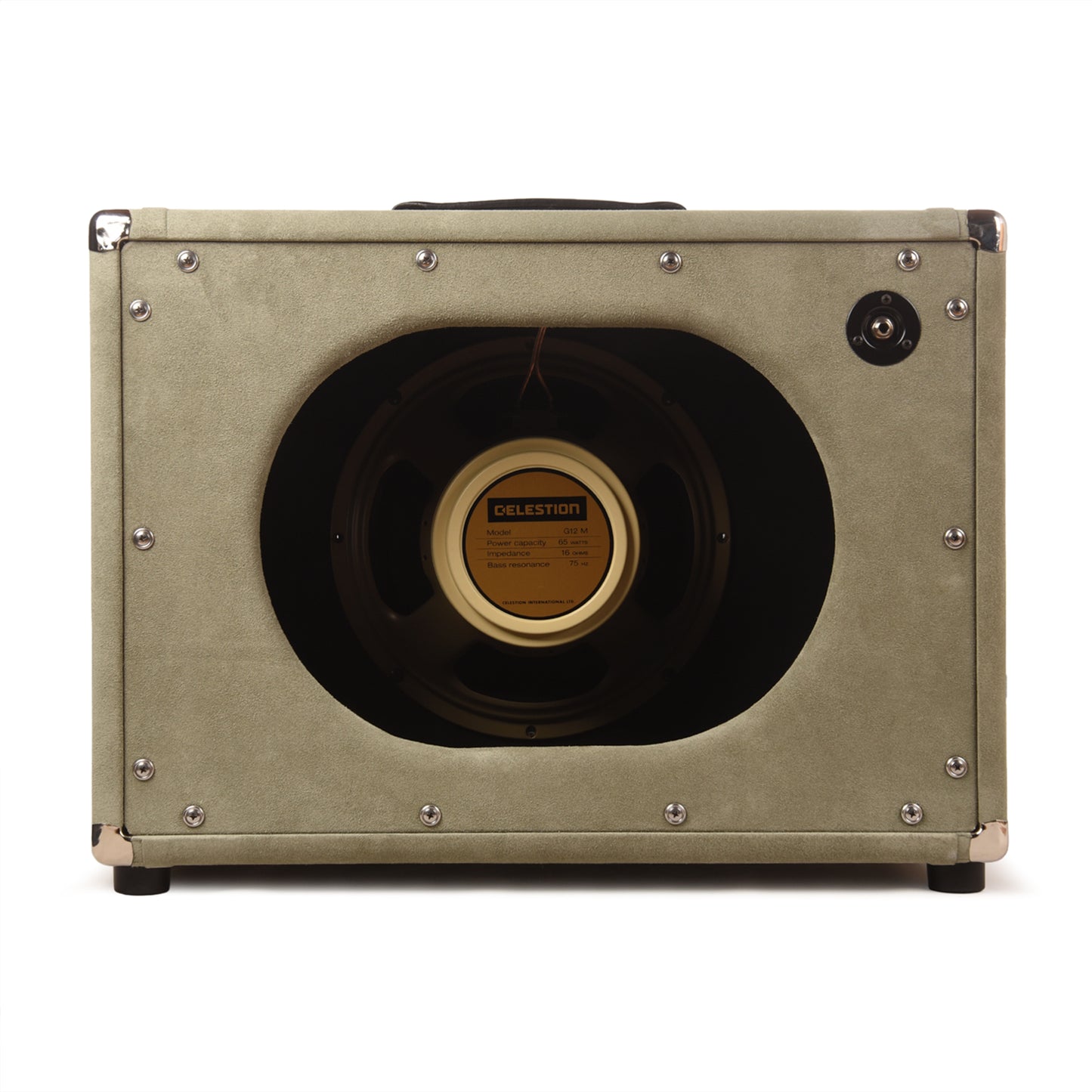 Amplified Nation 1x12 Speaker Cabinet Sage Suede w/ Celestion Creamback Amplifiers