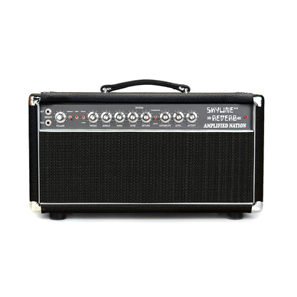 Amplified Nation Skyline Reverb 50w Head Maroon Suede w/ Black Sparkle Cloth Amplifiers