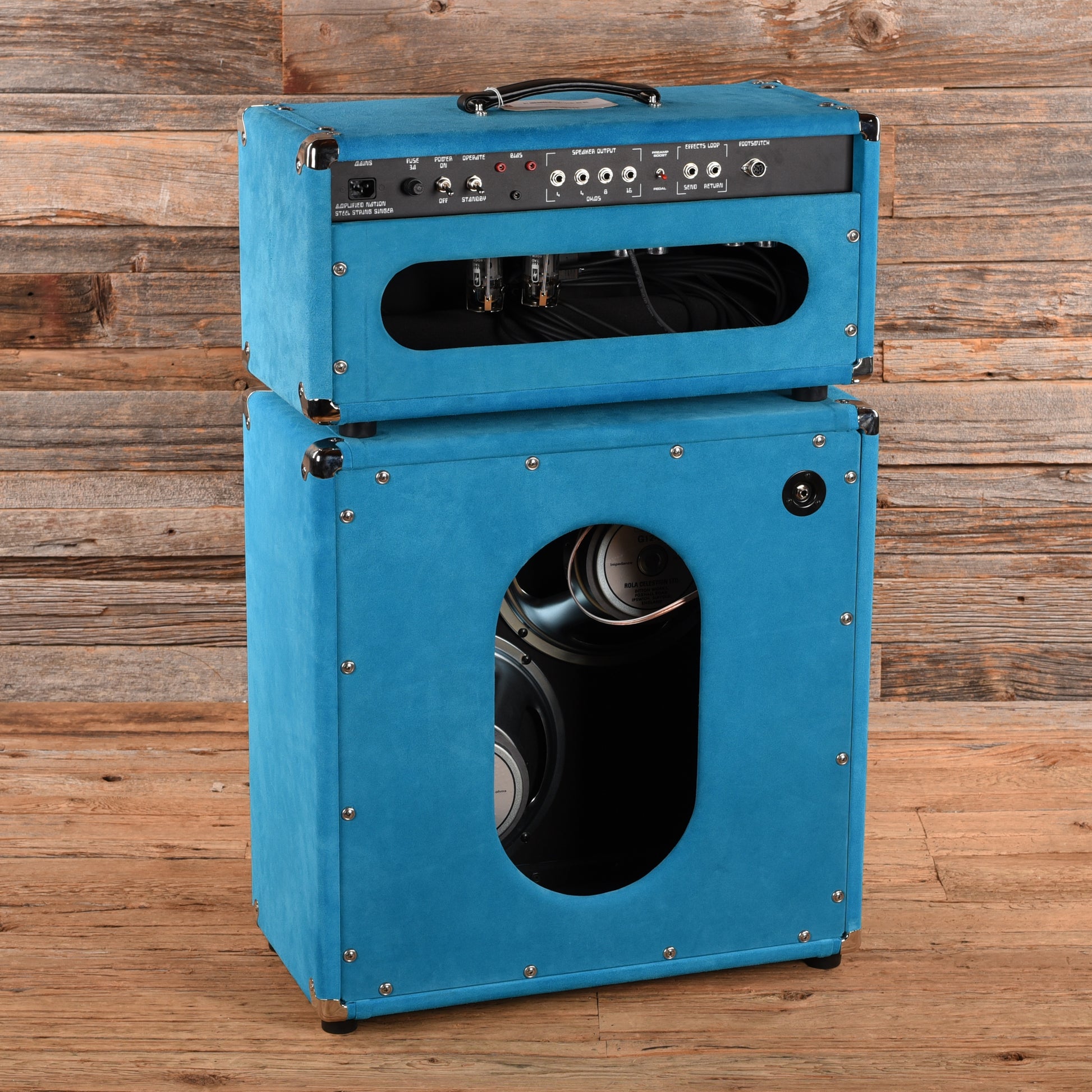 Amplified Nation Steel String Singer 50w w/ 2x12 Cabinet Electric Blue 2023 Amplifiers
