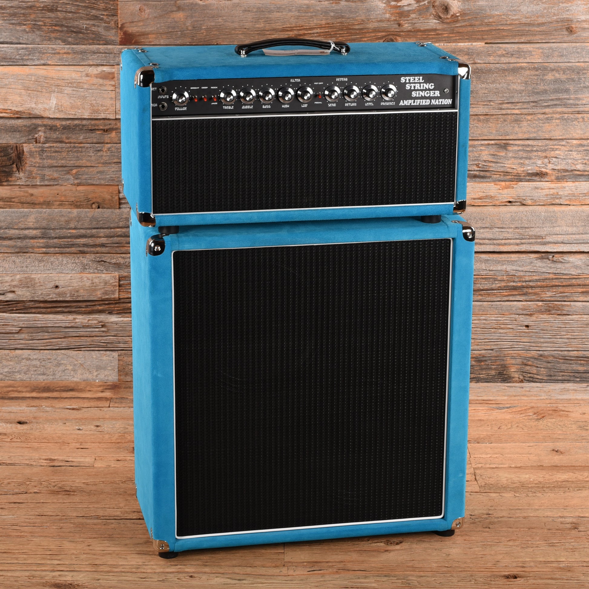 Amplified Nation Steel String Singer 50w w/ 2x12 Cabinet Electric Blue 2023 Amplifiers