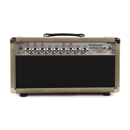 Amplified Nation Wonderland Overdrive V2 50w Head w/ Twin GZ34 Tube Rectifier Sage Suede Amplifiers