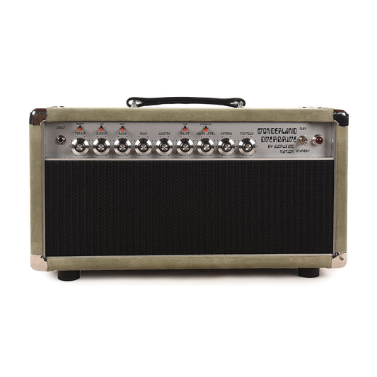 Amplified Nation Wonderland Overdrive V2 50w Head w/ Twin GZ34 Tube Rectifier Sage Suede Amplifiers