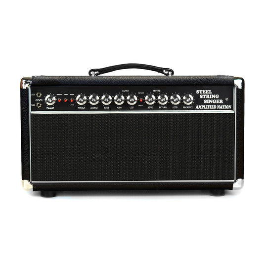 Amplified Nation Steel String Singer 50w Head Black Suede w/Black Grill Amps / Guitar Heads