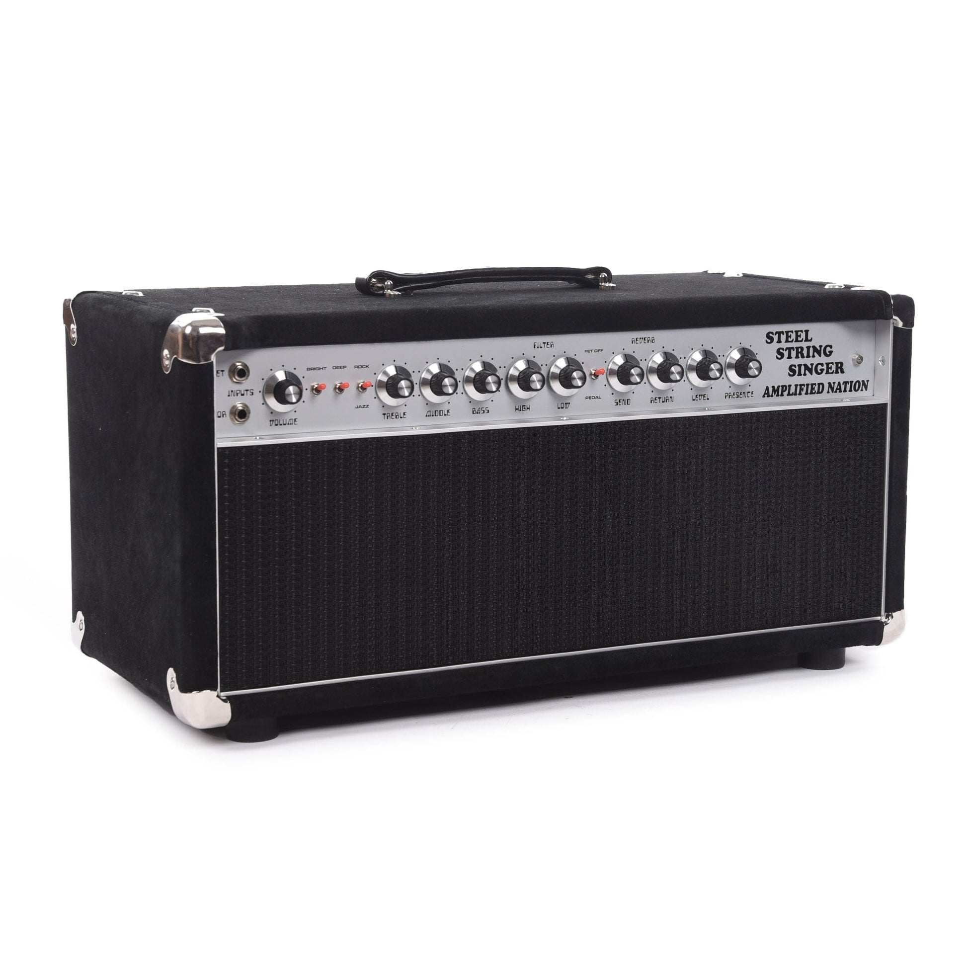 Amplified Nation Steel String Singer 50w Head Black Suede w/Black Grill Amps / Guitar Heads