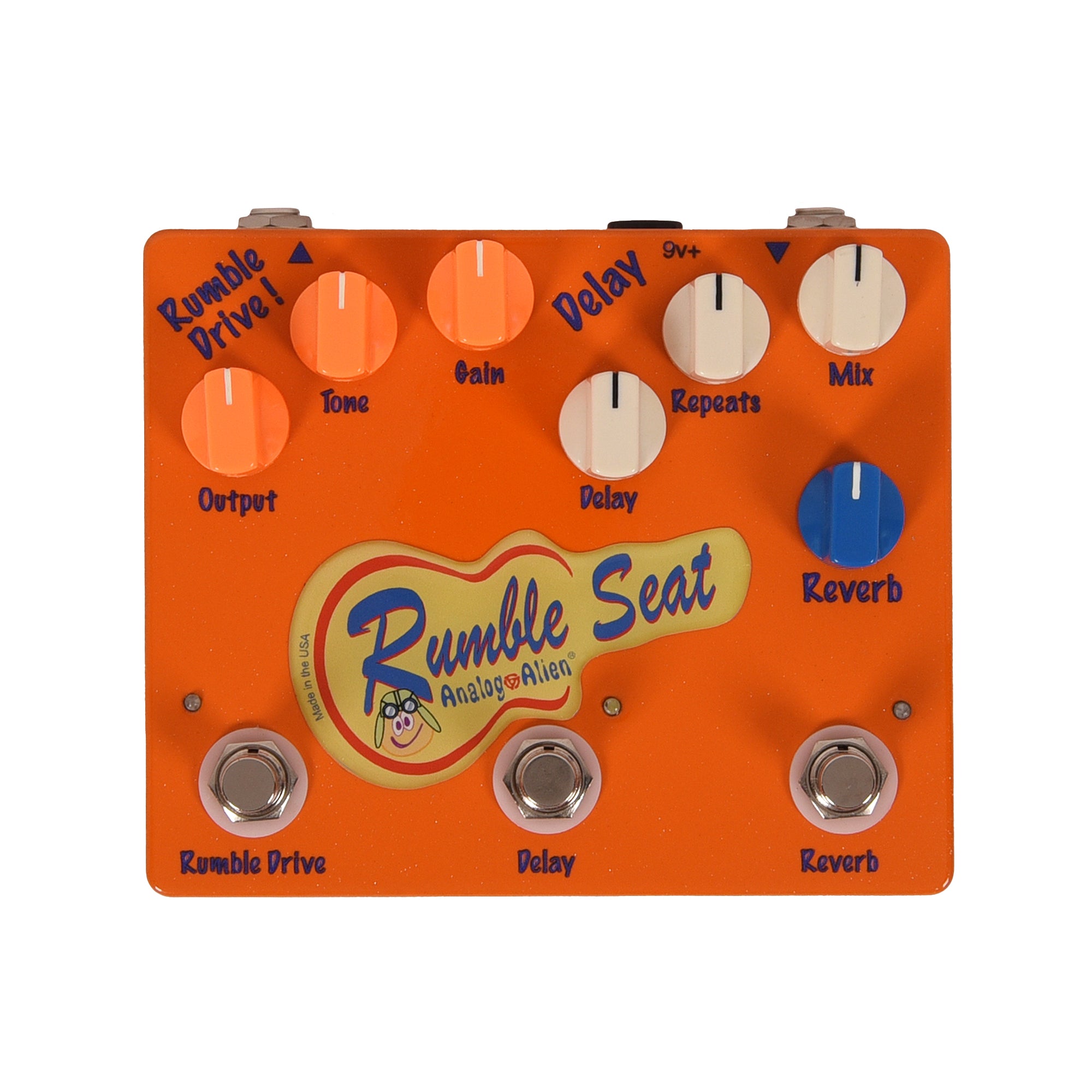 Analog Alien Rumble Seat Overdrive/Delay/Reverb Pedal Effects and Pedals / Overdrive and Boost