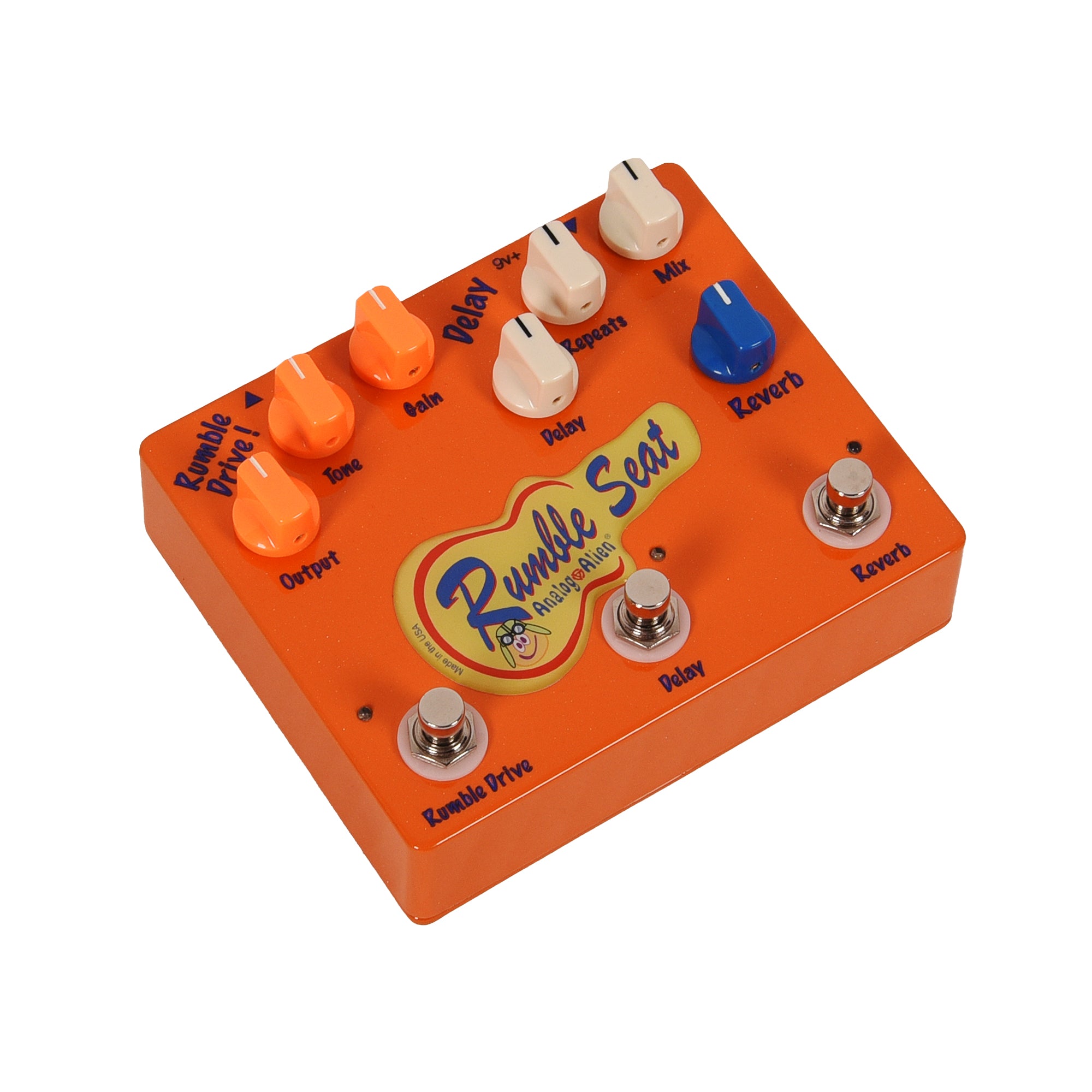 Analog Alien Rumble Seat Overdrive/Delay/Reverb Pedal Effects and Pedals / Overdrive and Boost