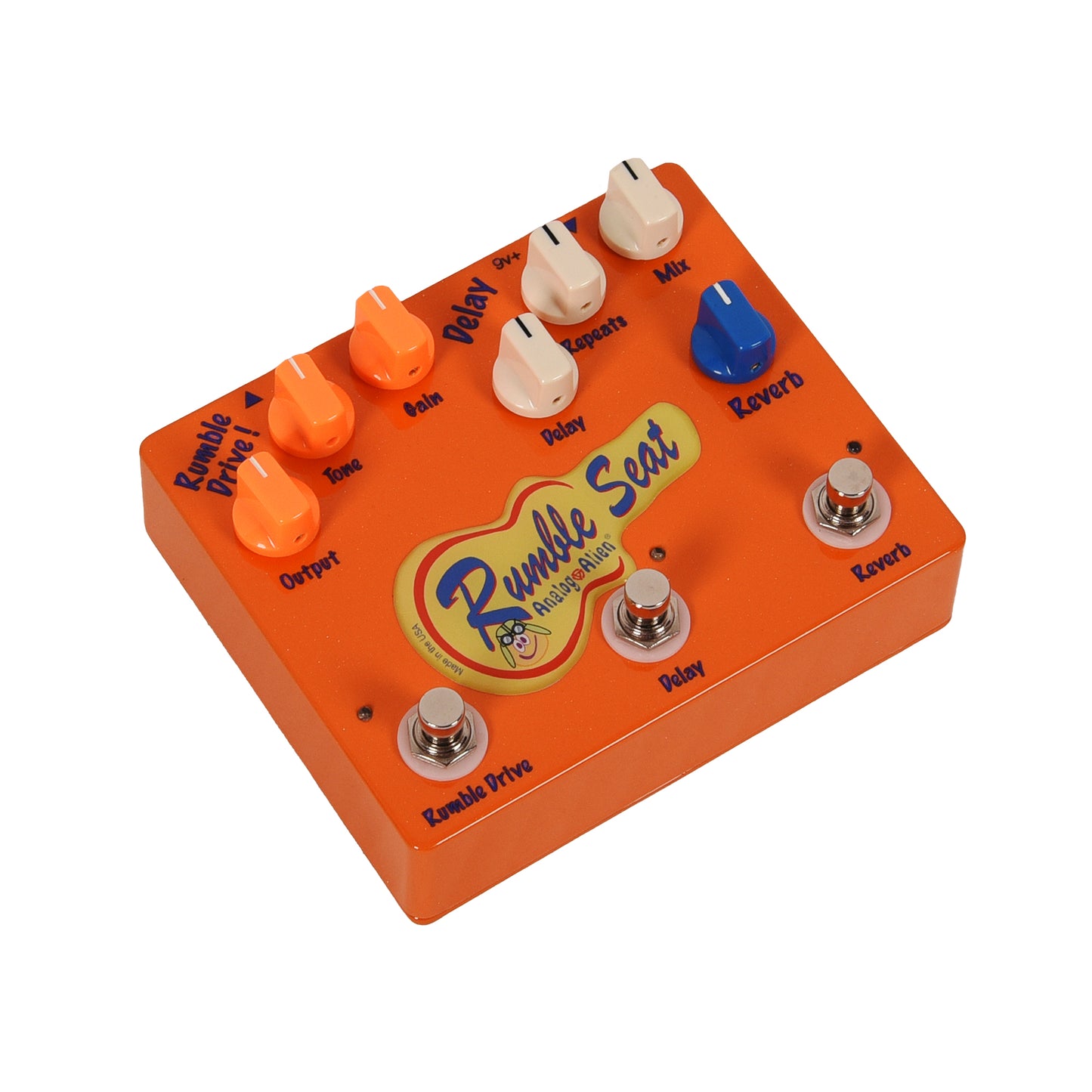Analog Alien Rumble Seat Overdrive/Delay/Reverb Pedal Effects and Pedals / Overdrive and Boost