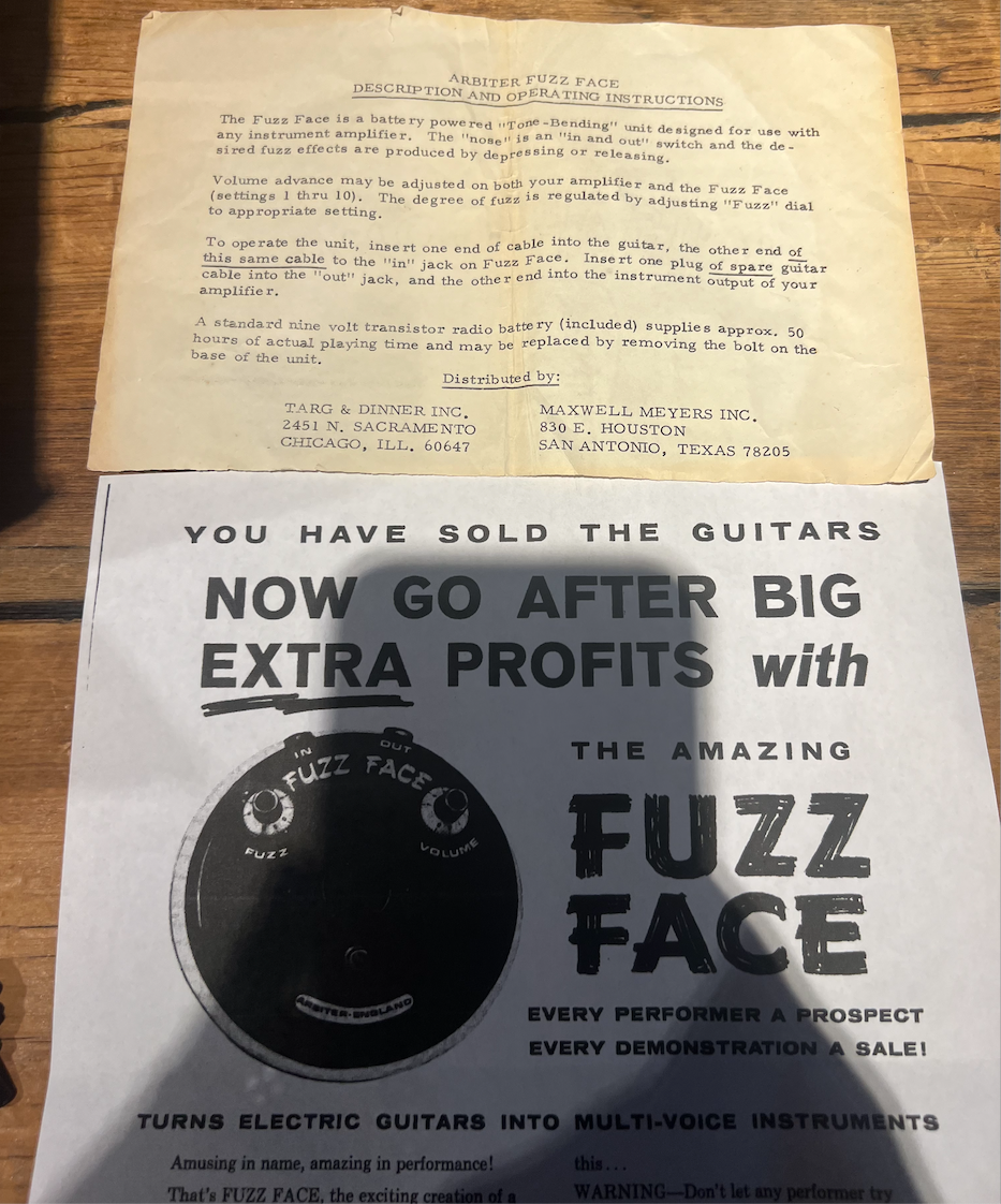 Arbiter Fuzz Face NKT275  1966 Effects and Pedals / Fuzz