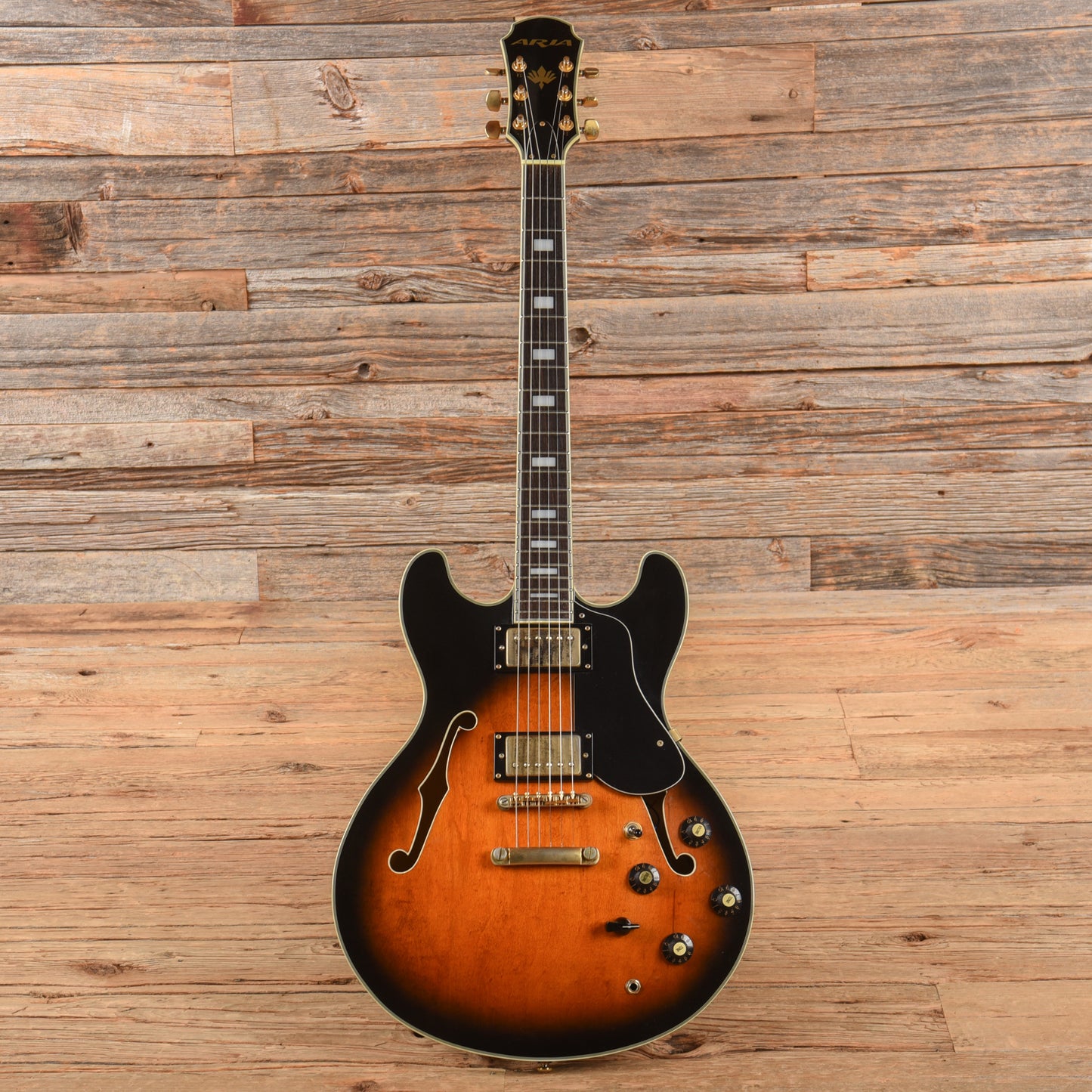 Aria Pro II TA-61 Sunburst Electric Guitars / Hollow Body