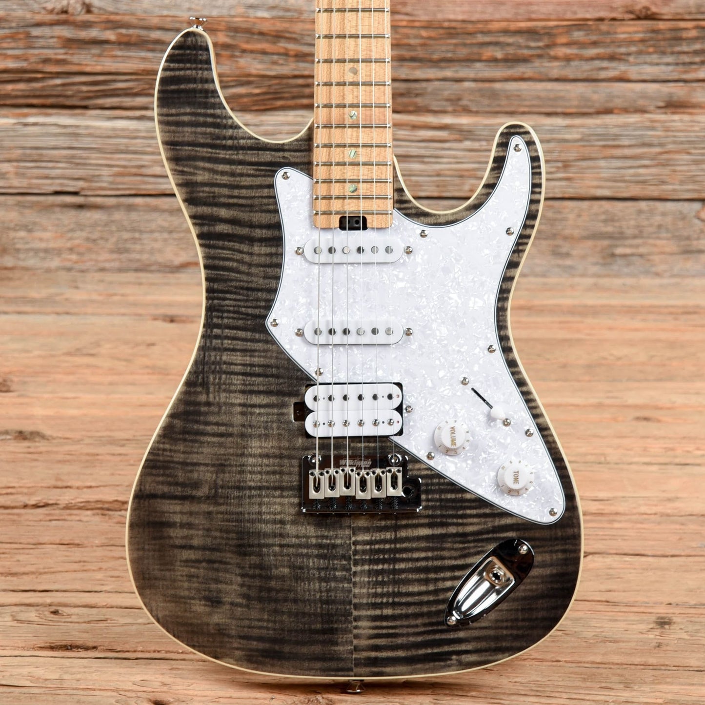 Aria Pro II Fullerton Trans Black Electric Guitars / Solid Body