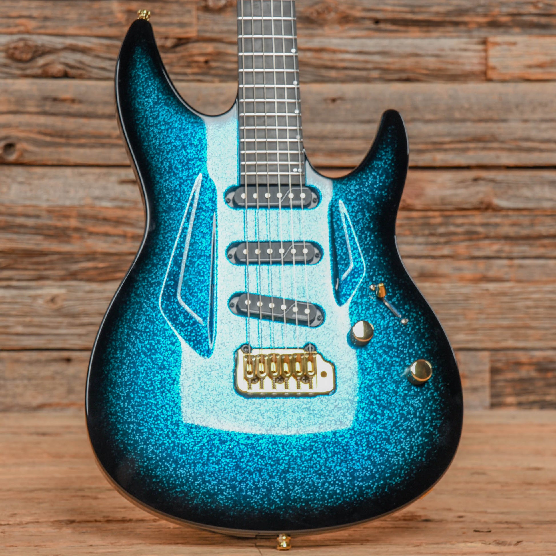 Aristides 060 Blue Sparkle Burst Electric Guitars / Solid Body