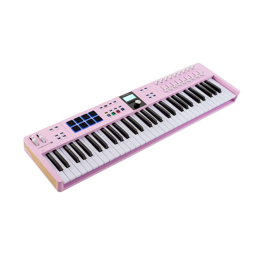 Arturia KeyLab Essential 61 MK3 MIDI Keyboard Controller Rose Quartz Controllers & Samplers