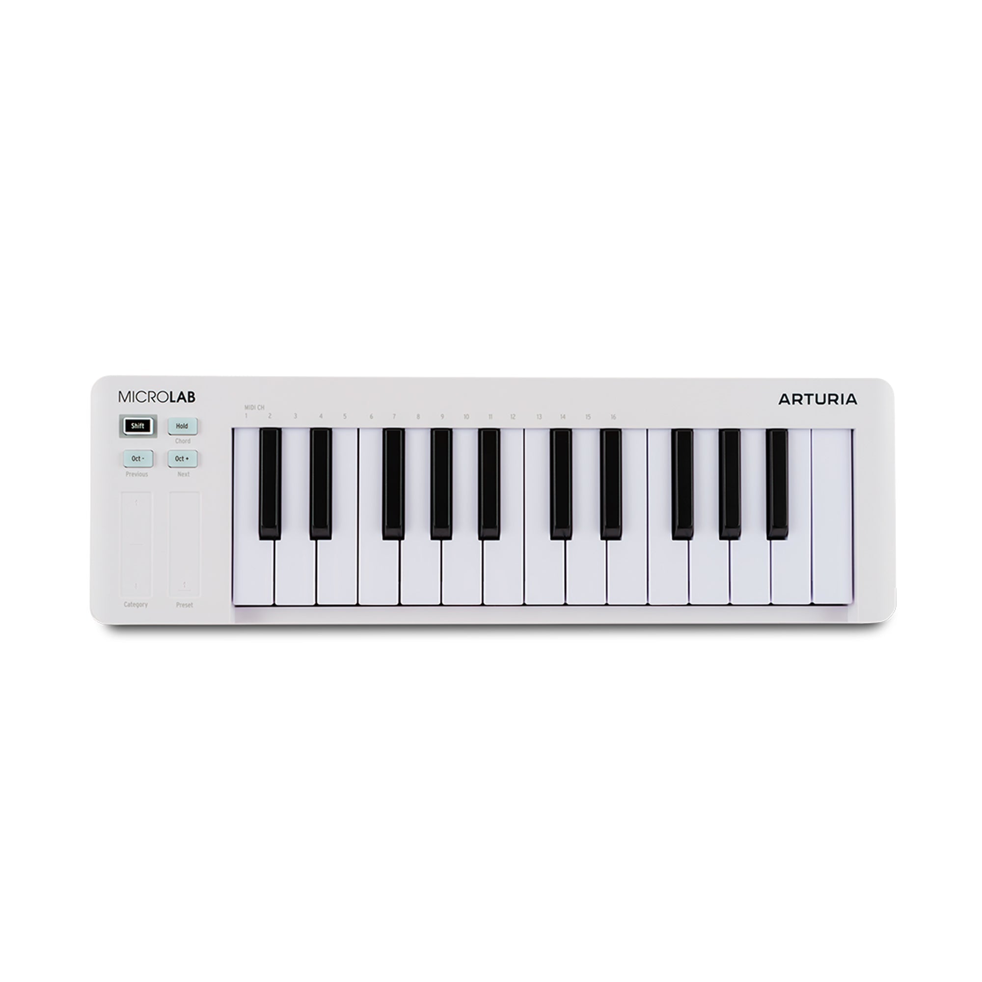 Arturia MicroLab Mk3 25-Key Universal MIDI Controller White Controllers & Samplers