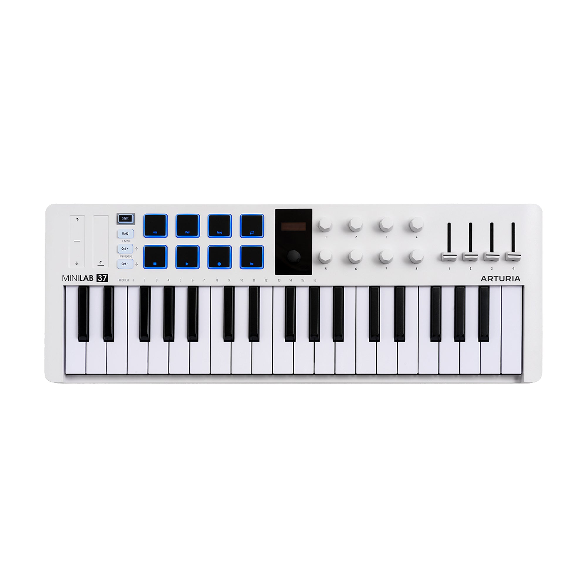 Arturia MiniLab 37 mk3 MIDI Keyboard Controller White Controllers & Samplers