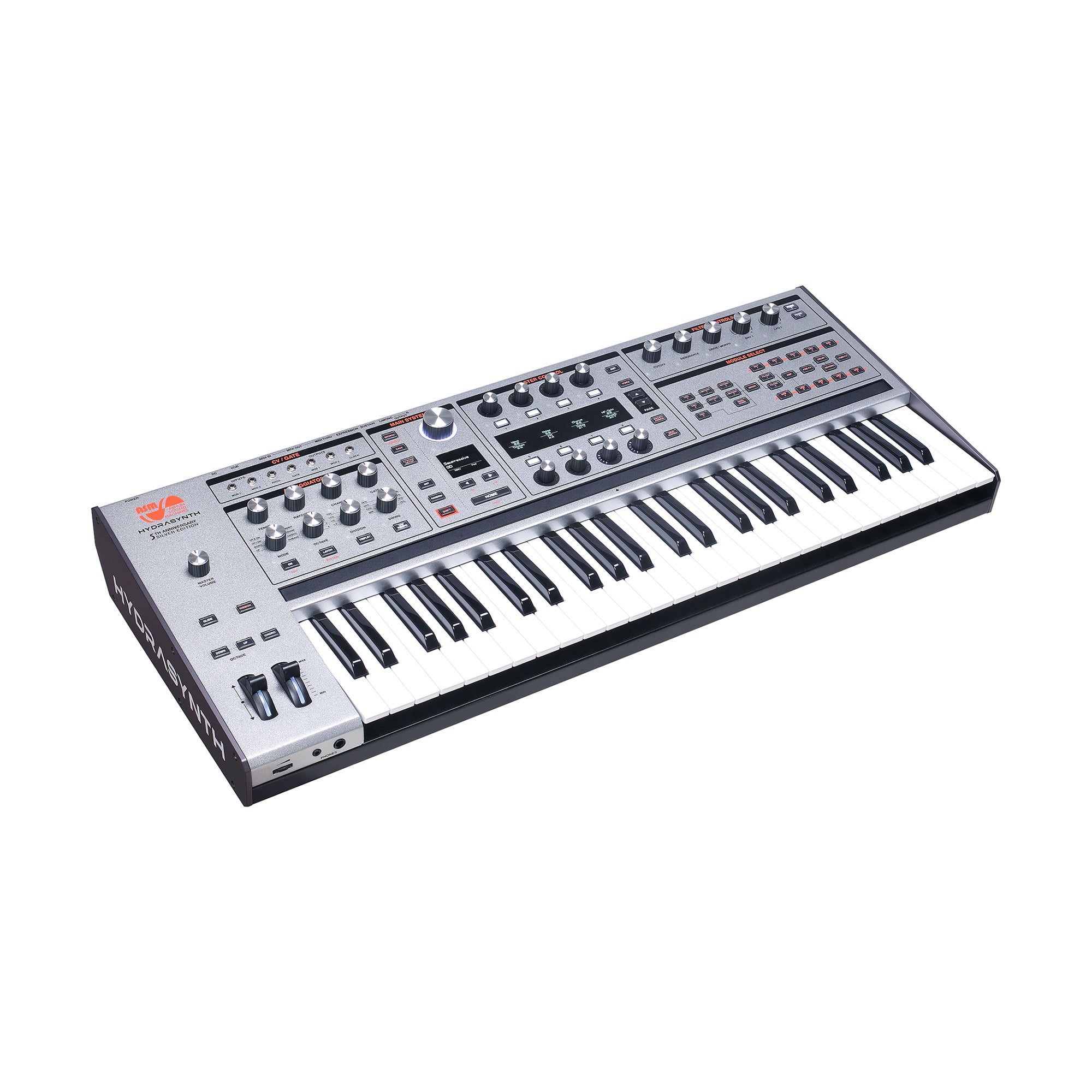 ASM Hydrasynth 49-Key Digital Polyphonic Synthesizer 5th Anniversary Silver Edition Keyboards and Synths / Synths / Digital Synths