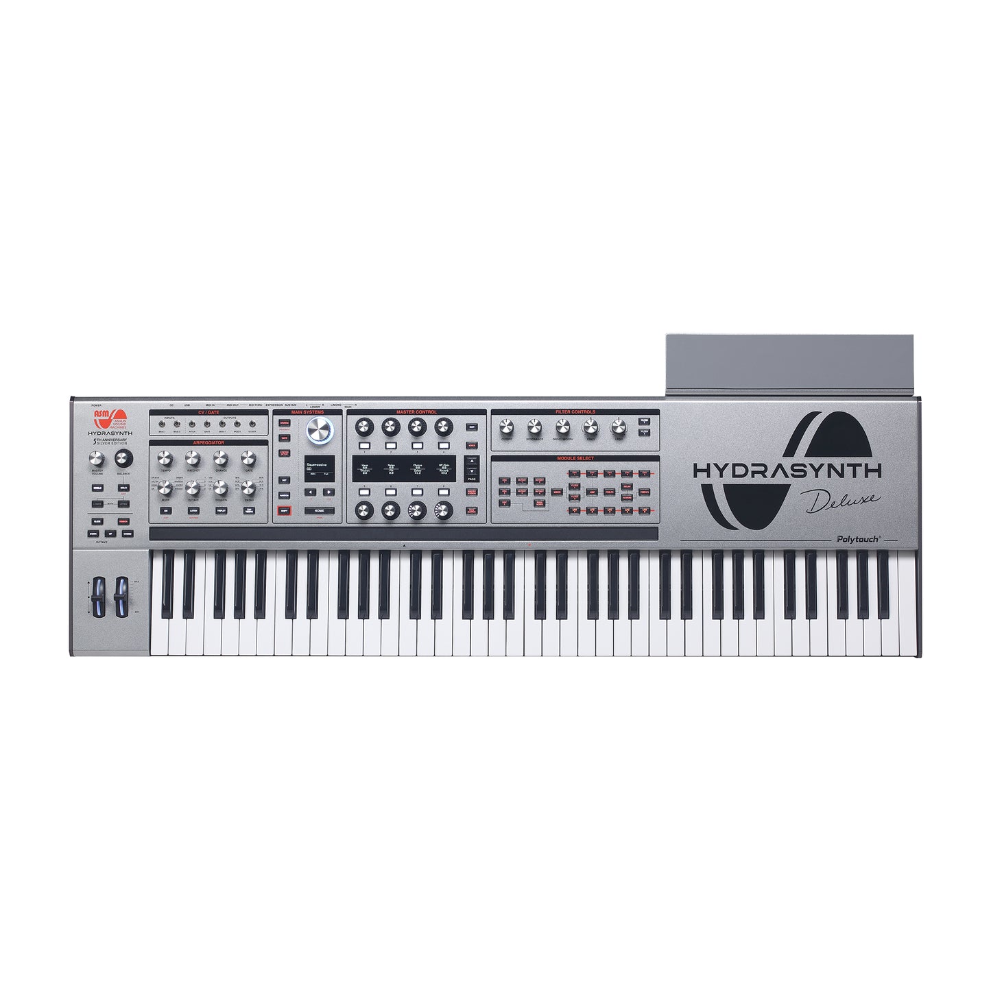 ASM Hydrasynth Deluxe 73-Key Digital Polyphonic Synthesizer 5th Anniversary Silver Edition Keyboards and Synths / Synths / Digital Synths