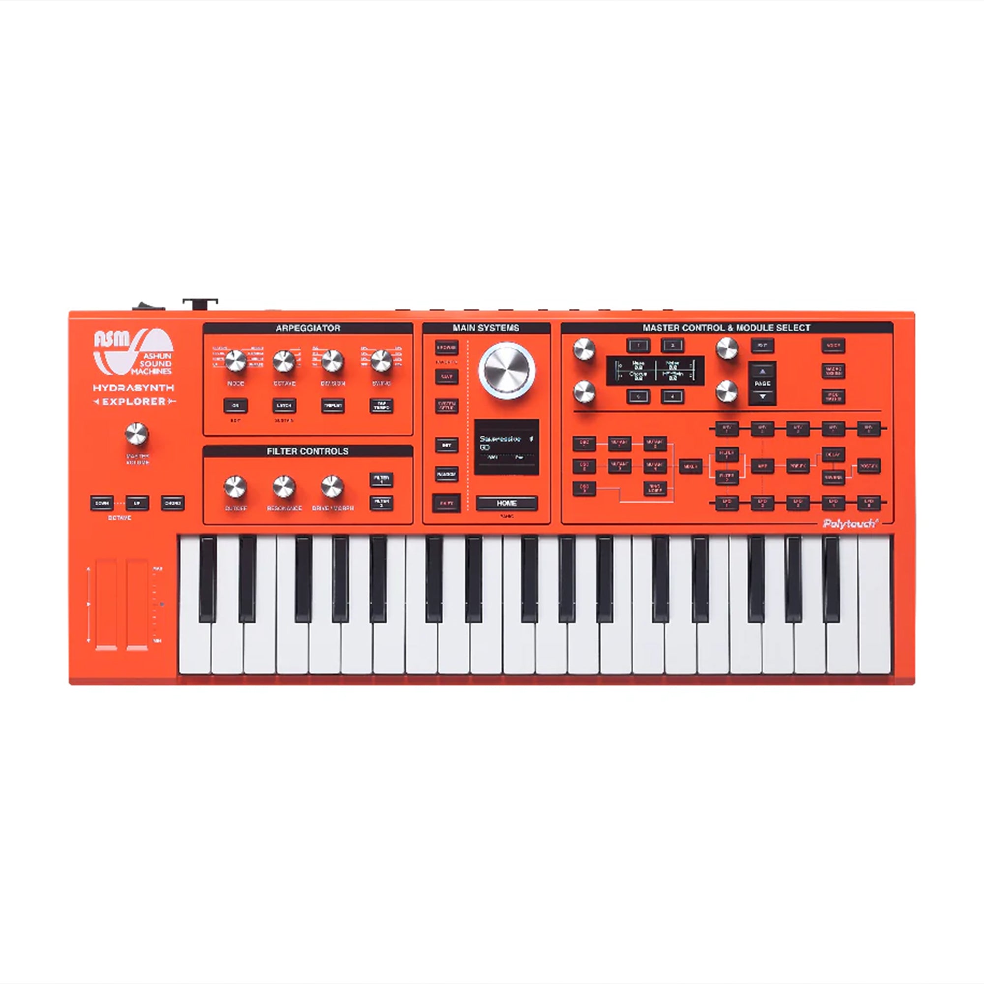 ASM Hydrasynth Explorer 888 37-Key Digital Polyphonic Synthesizer Limited Edition Orange Keyboards and Synths / Synths / Digital Synths