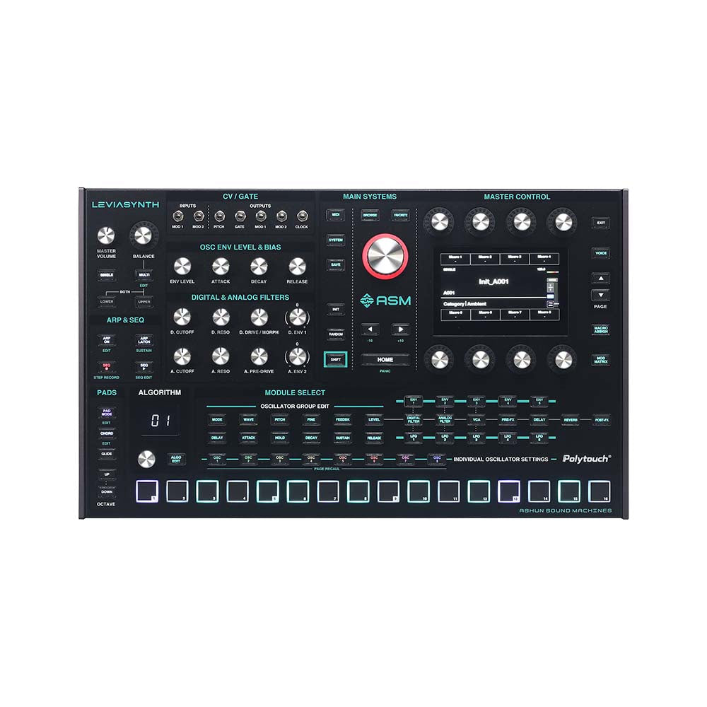 Leviasynth 16-voice Algorithmic Desktop Synthesizer Synthesizers