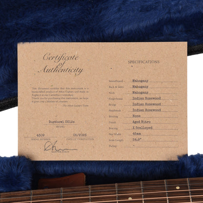 Atkin Dust Bowl 00 12-Fret Mahogany Natural w/Slotted Headstock Acoustic Guitars