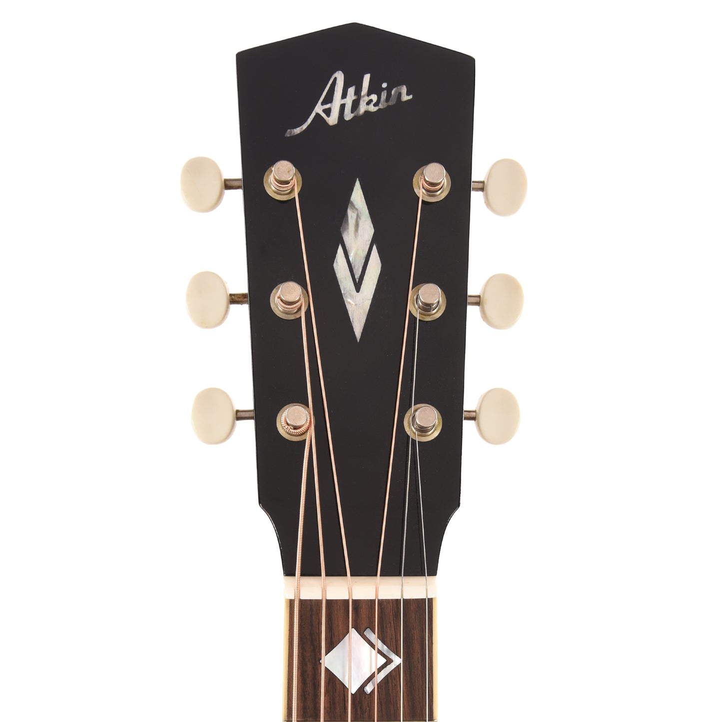 Atkin The AJ "Hops Guard" Baked Sitka Spruce/AAA Flamed Maple Black Top Acoustic Guitars