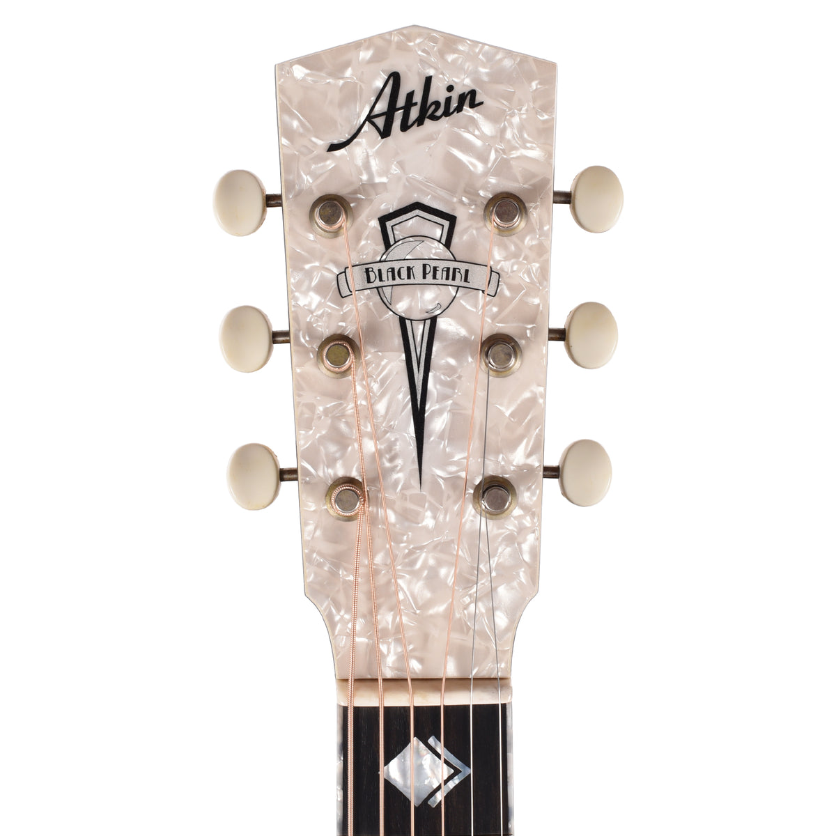 Atkin The ASJ Black Pearl Baked Sitka Spruce/Maple Aged Black Acoustic Guitars