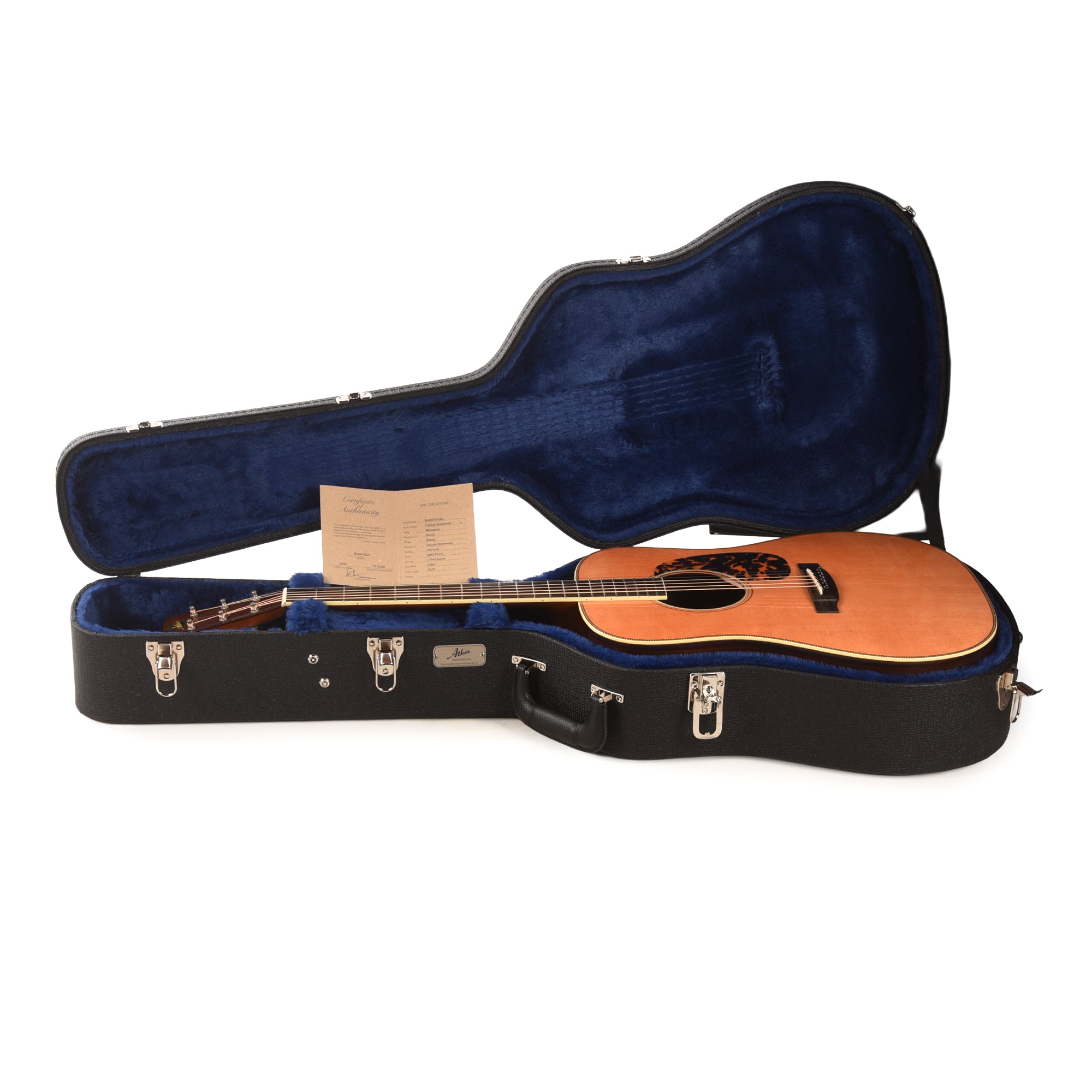 Atkin The White Rice Baked Sitka Spruce/East Indian Rosewood Aged Natural Acoustic Guitars
