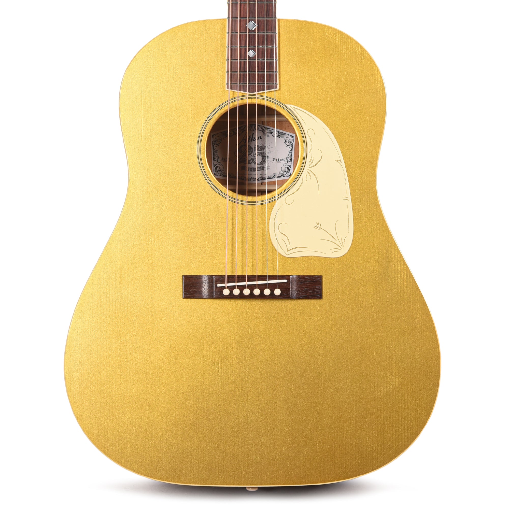 Atkin Custom The Forty Three Deluxe Baked Sitka/Mahogany Gold Top w/Engraved Pickguard Acoustic Guitars / Dreadnought