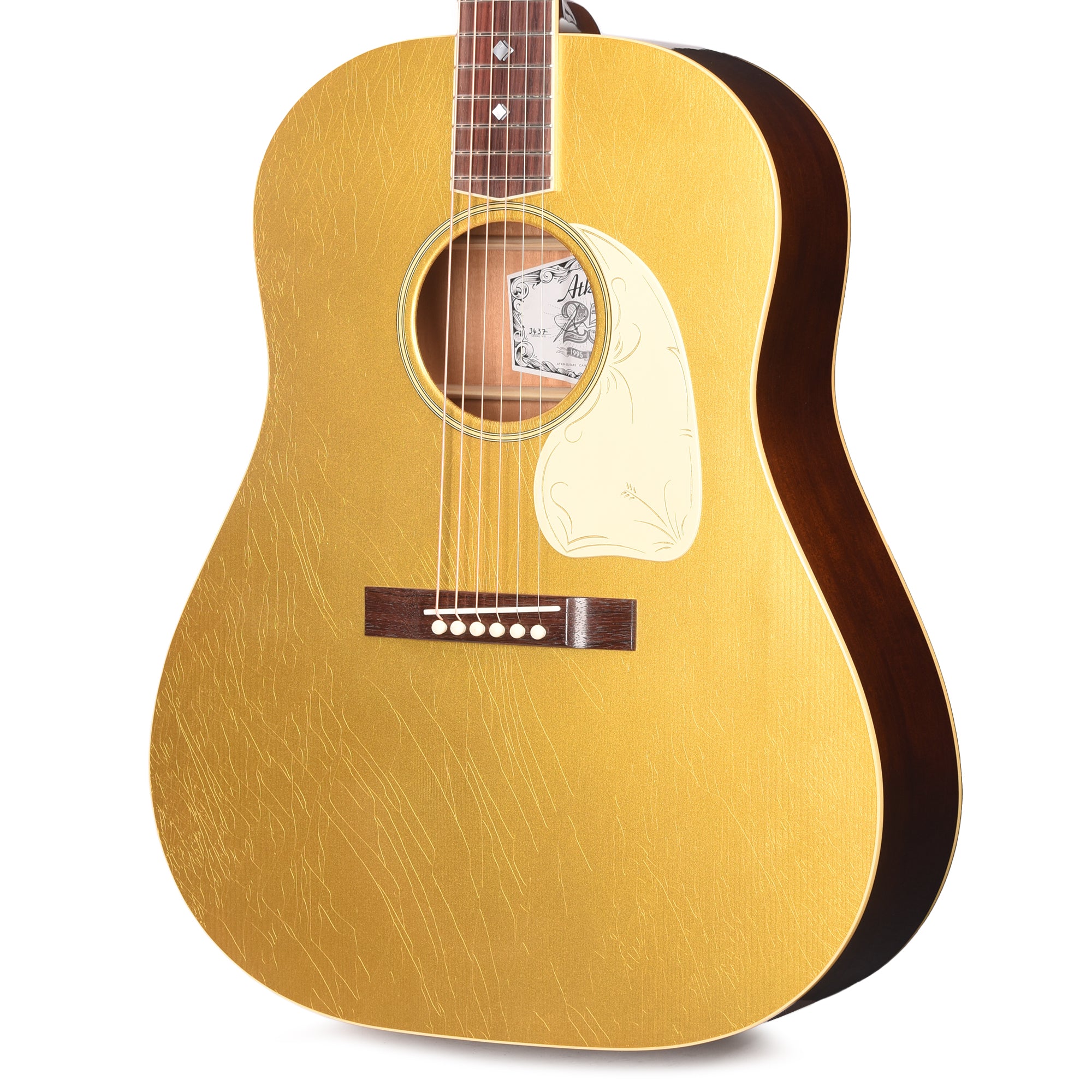 Atkin Custom The Forty Three Deluxe Baked Sitka/Mahogany Gold Top w/Engraved Pickguard Acoustic Guitars / Dreadnought