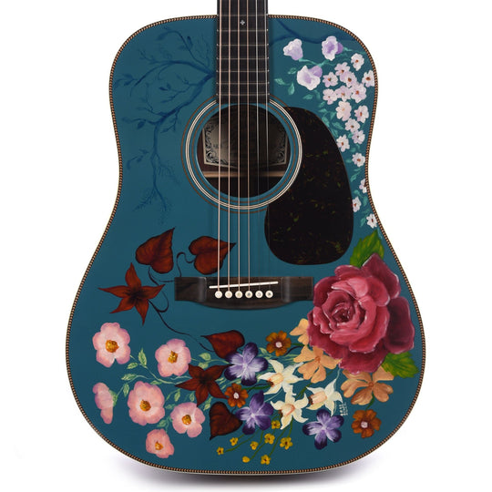 Atkin D37 Baked Sitka/Rosewood Aged Blue Hand Painted by Ian Ward Acoustic Guitars / Dreadnought