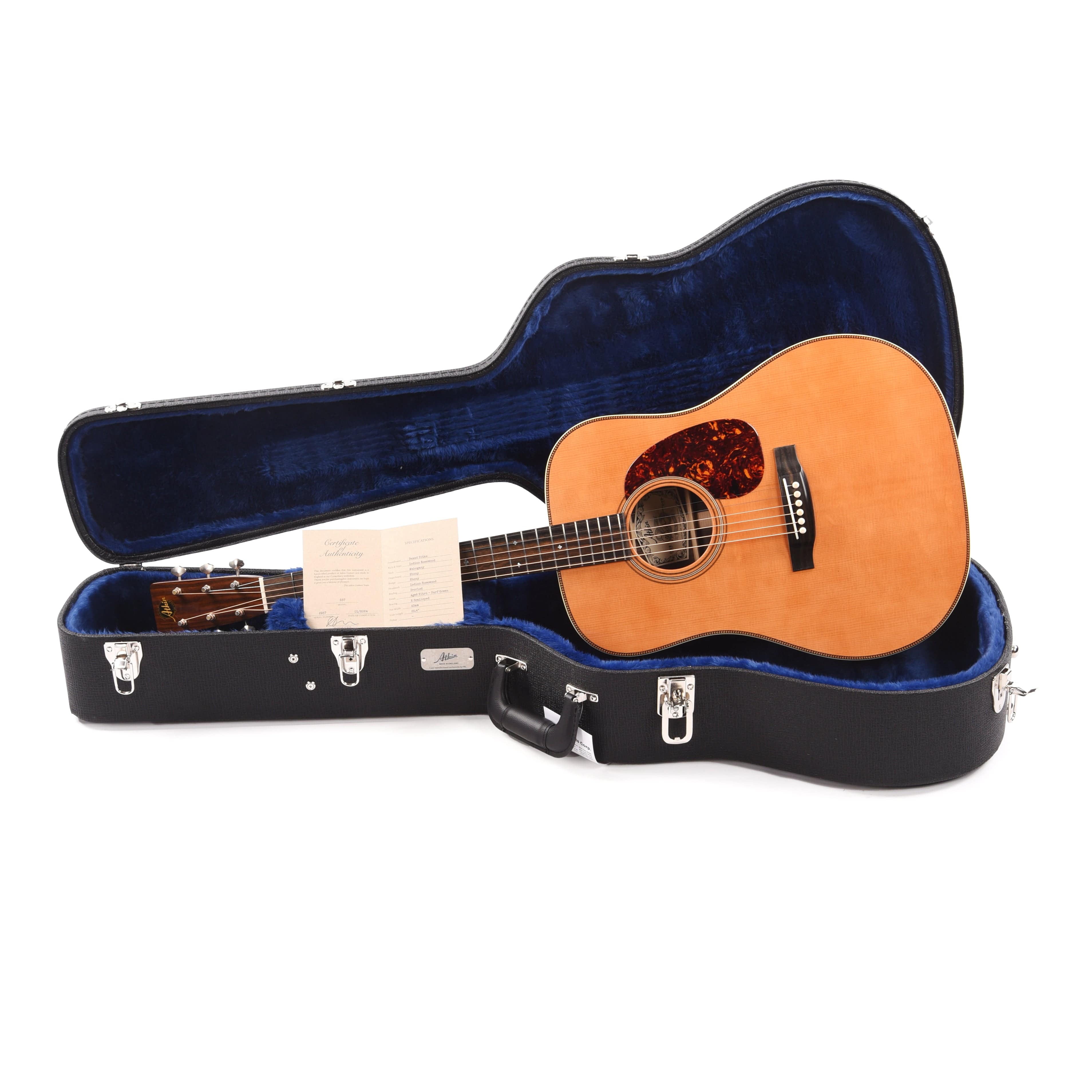 Atkin D37 Baked Sitka/Rosewood Aged Natural Acoustic Guitars / Dreadnought