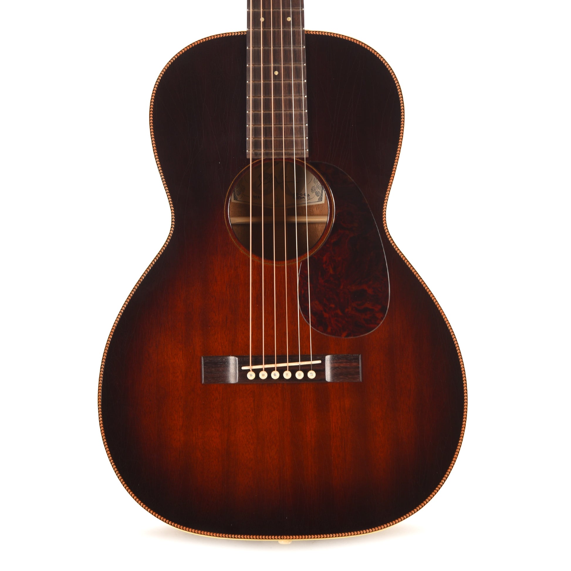Atkin Dust Bowl 0 12-Fret Mahogany Sunburst w/Herringbone Trim Acoustic Guitars / Dreadnought