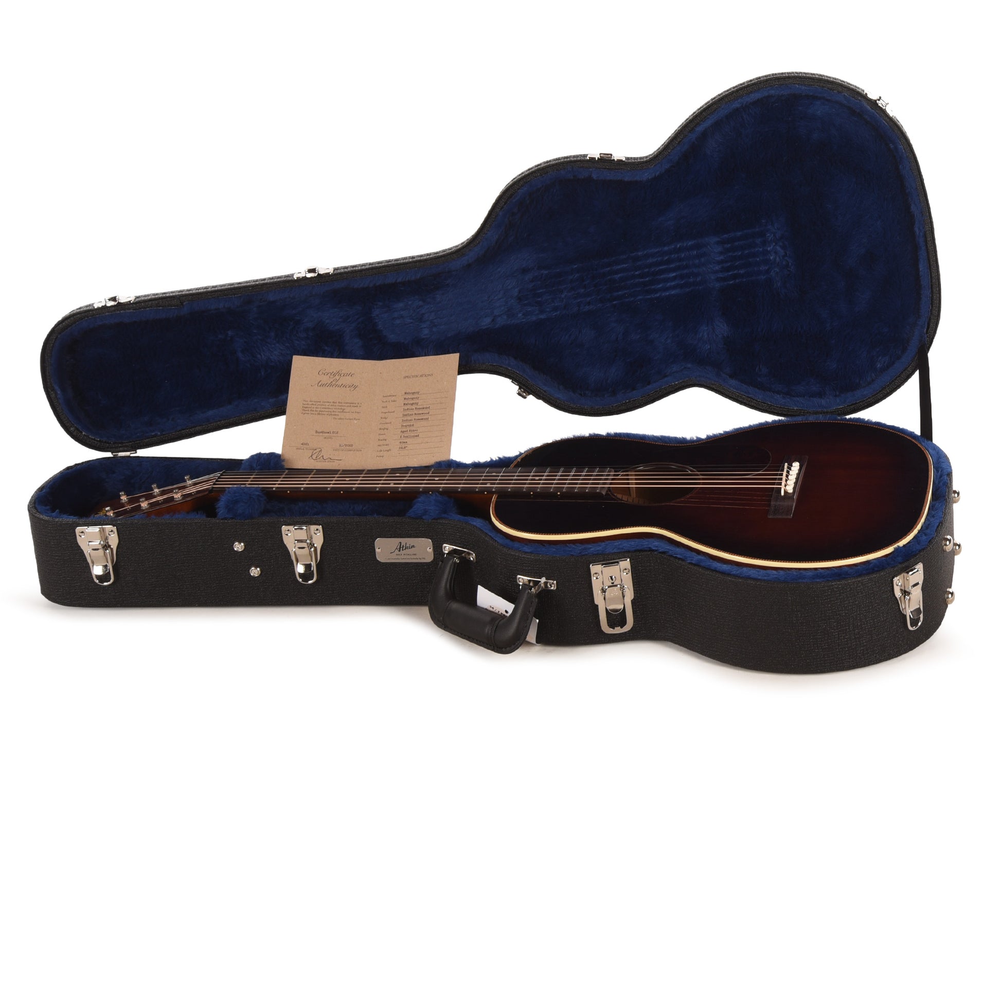 Atkin Dust Bowl 0 12-Fret Mahogany Sunburst w/Herringbone Trim Acoustic Guitars / Dreadnought