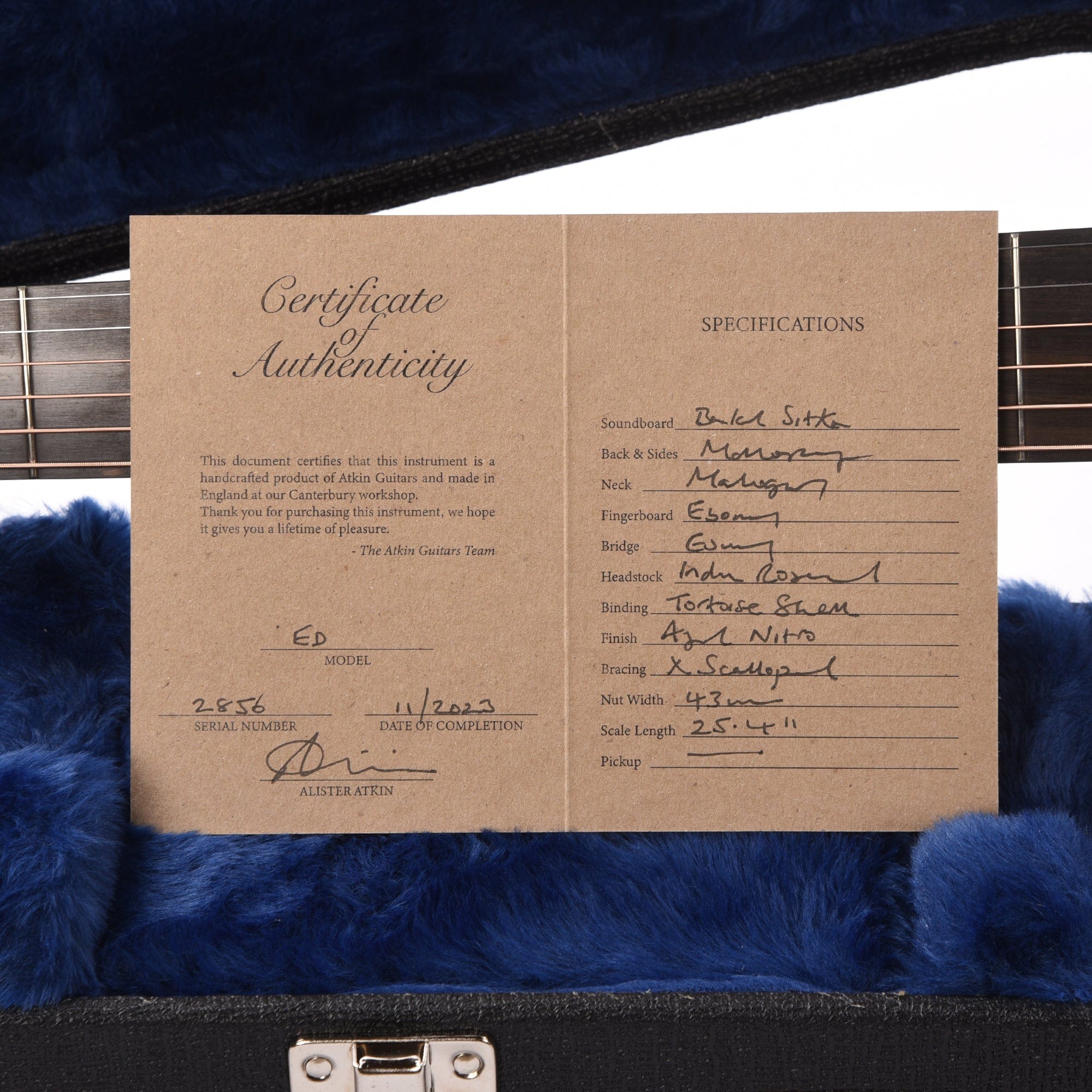 Atkin Essential D Baked Sitka/Mahogany Aged Natural Acoustic Guitars / Dreadnought