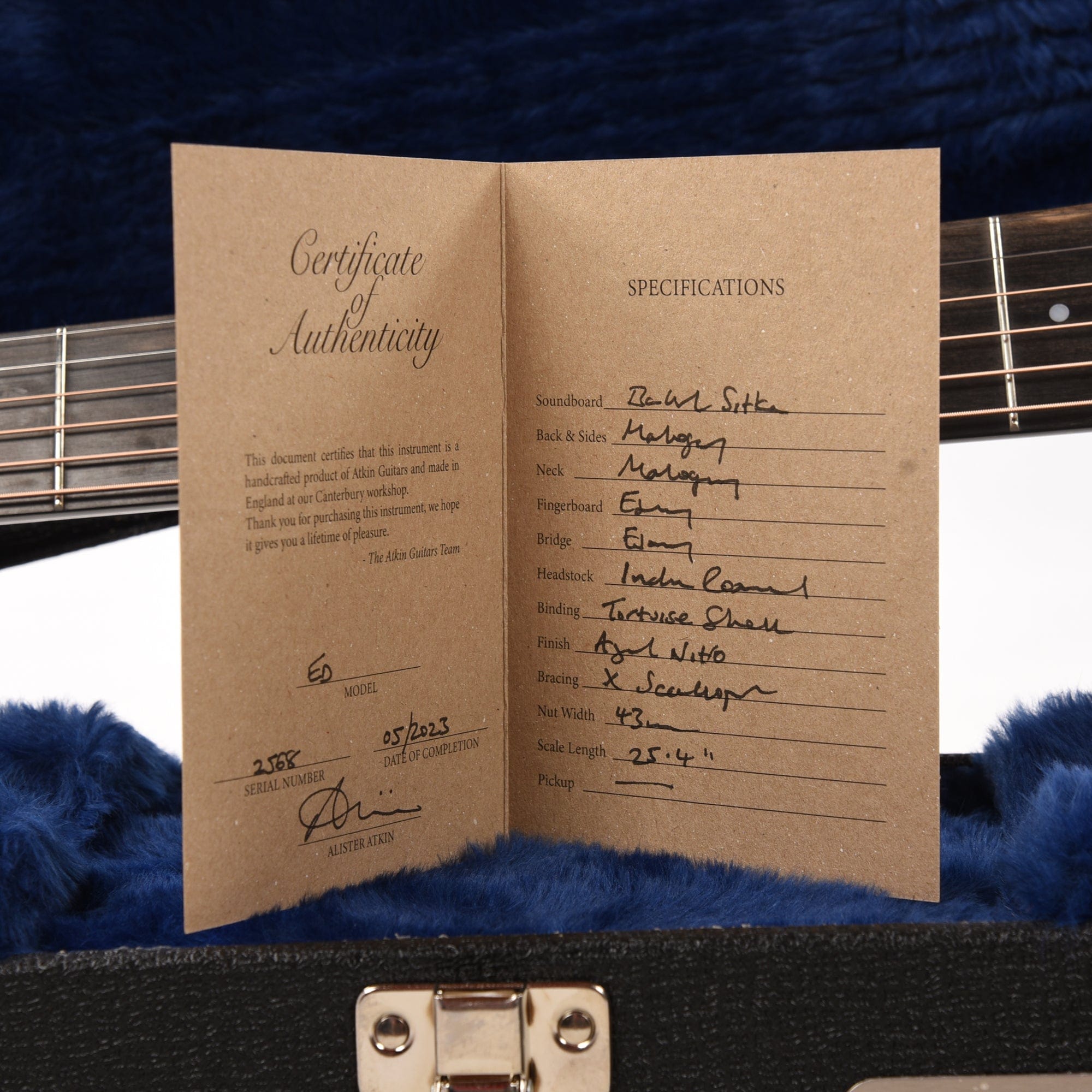 Atkin Essential D Baked Sitka/Maple Aged Natural Acoustic Guitars / Dreadnought