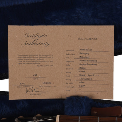 Atkin J43 Baked Sitka/Mahogany Aged Black All Over Acoustic Guitars / Dreadnought