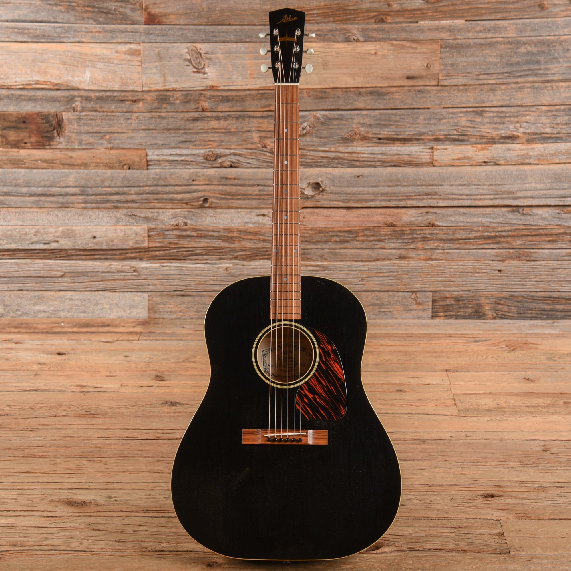 Atkin The Forty Three Aged Black Baked Sitka/Mahogany w/K&K Pure Mini Acoustic Guitars / Dreadnought