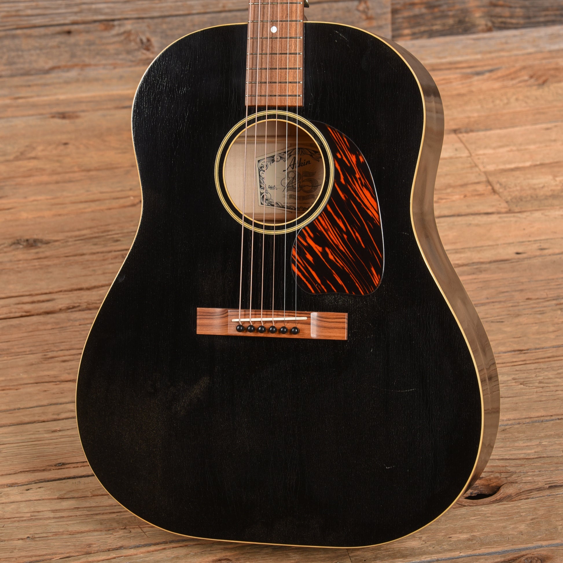 Atkin The Forty Three Aged Black Baked Sitka/Mahogany w/K&K Pure Mini Acoustic Guitars / Dreadnought