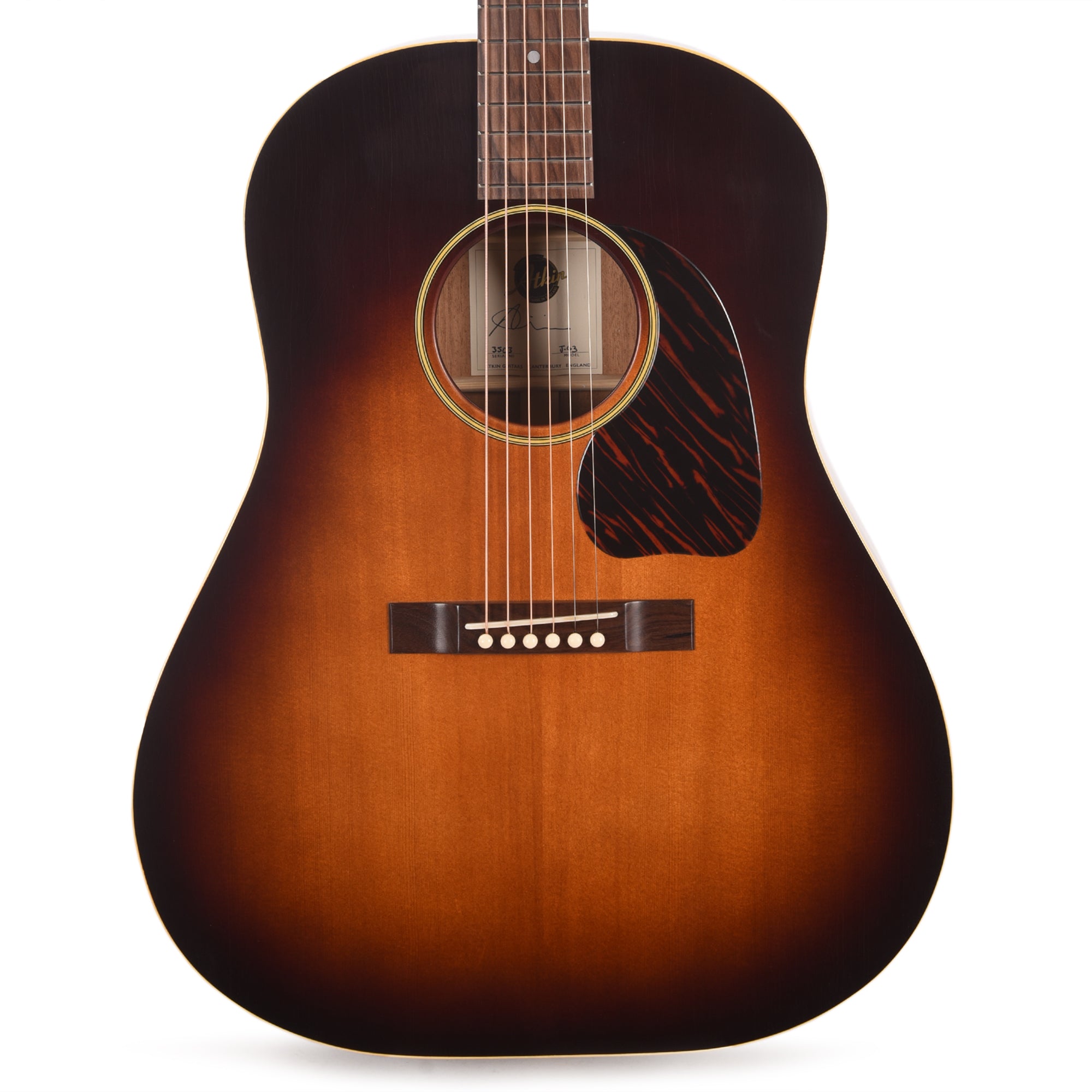 Atkin The Forty Three Baked Sitka/Mahogany Aged Sunburst Acoustic Guitars / Dreadnought