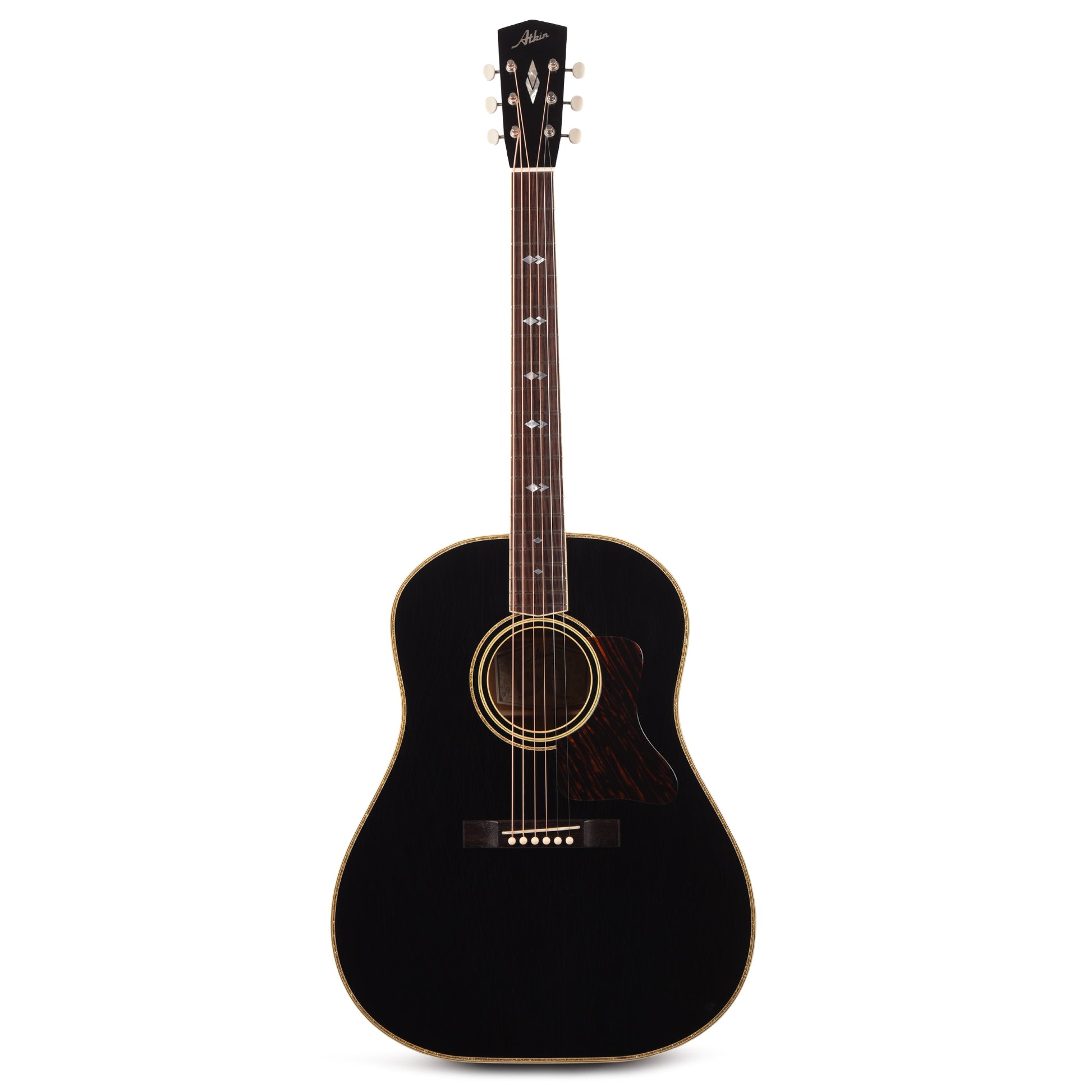 Atkin The Forty Three Deluxe Baked Sitka/Mahogany Aged All Black w/Glitter Trim Acoustic Guitars / Dreadnought