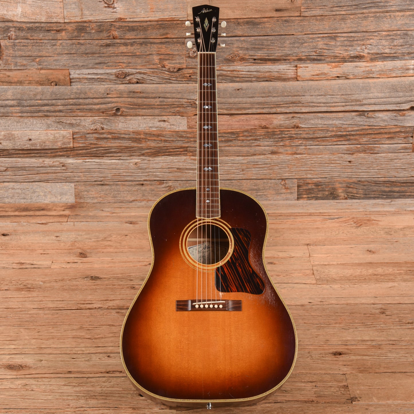 Atkin The Forty Three Deluxe Baked Sitka/Mahogany Aged Sunburst Top w/Glitter Trim Acoustic Guitars / Dreadnought