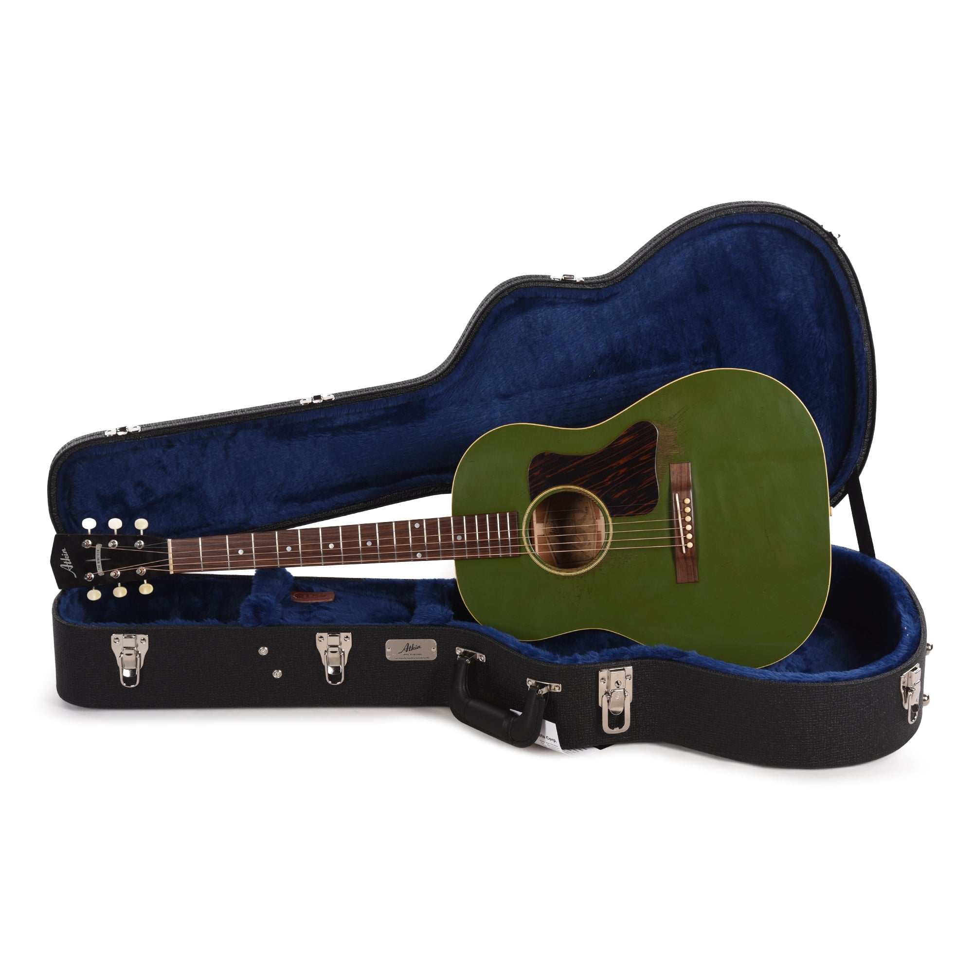 Atkin The Nineteen Baked Sitka/Mahogany Aged Olive Drab Top Acoustic Guitars / Dreadnought