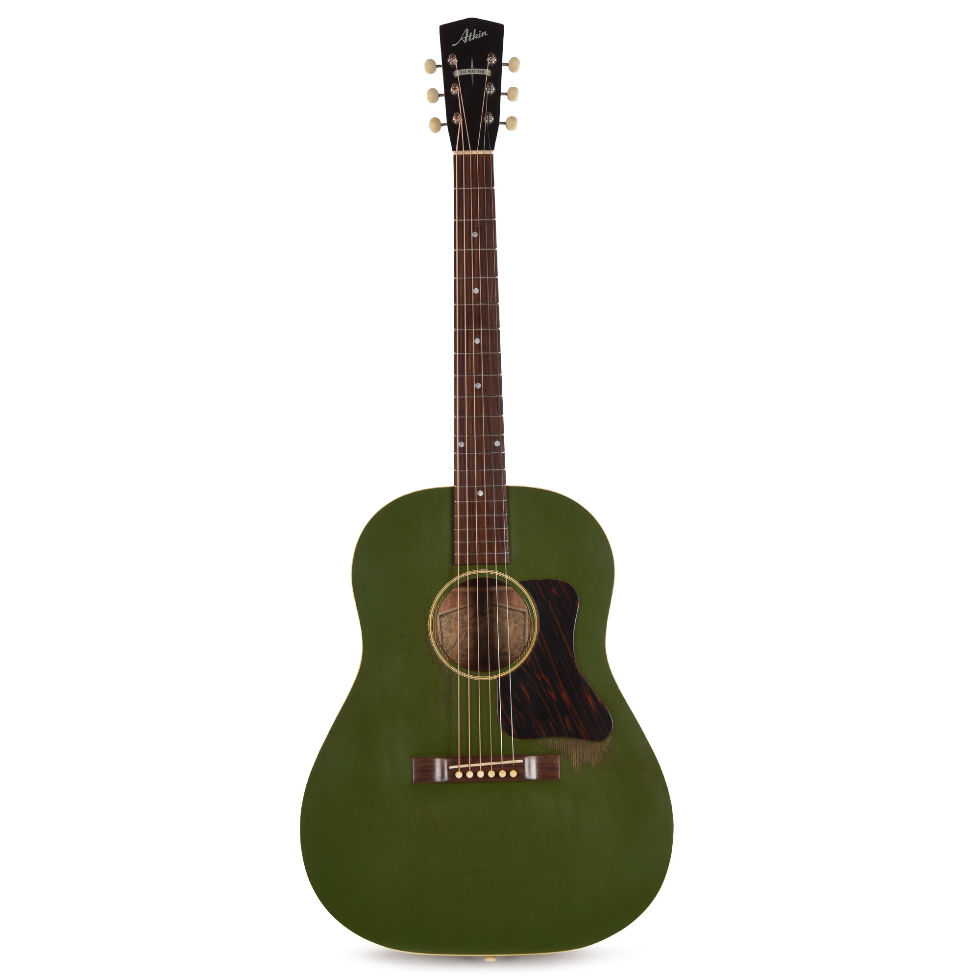 Atkin The Nineteen Baked Sitka/Mahogany Aged Olive Drab Top Acoustic Guitars / Dreadnought