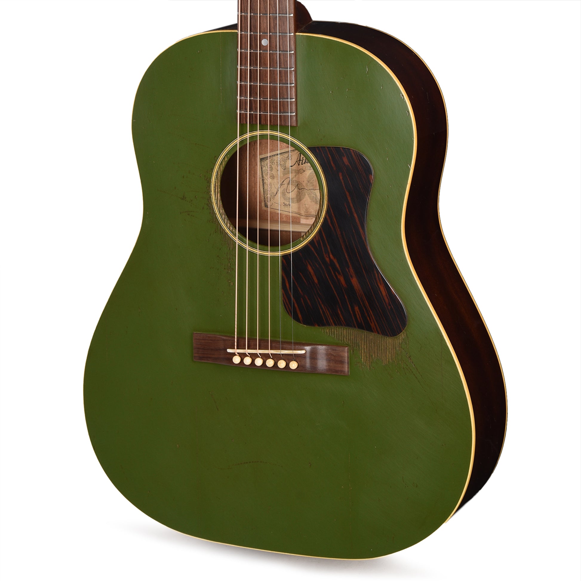 Atkin The Nineteen Baked Sitka/Mahogany Aged Olive Drab Top Acoustic Guitars / Dreadnought