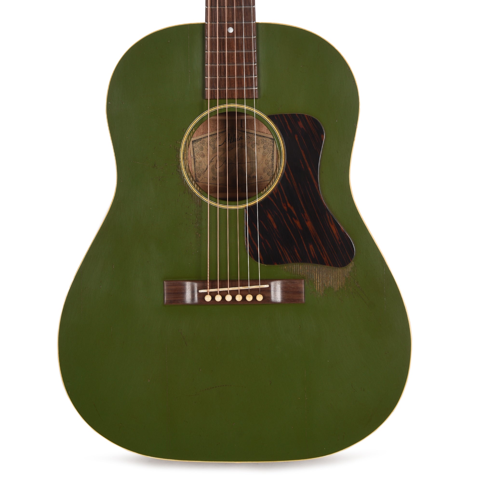 Atkin The Nineteen Baked Sitka/Mahogany Aged Olive Drab Top Acoustic Guitars / Dreadnought