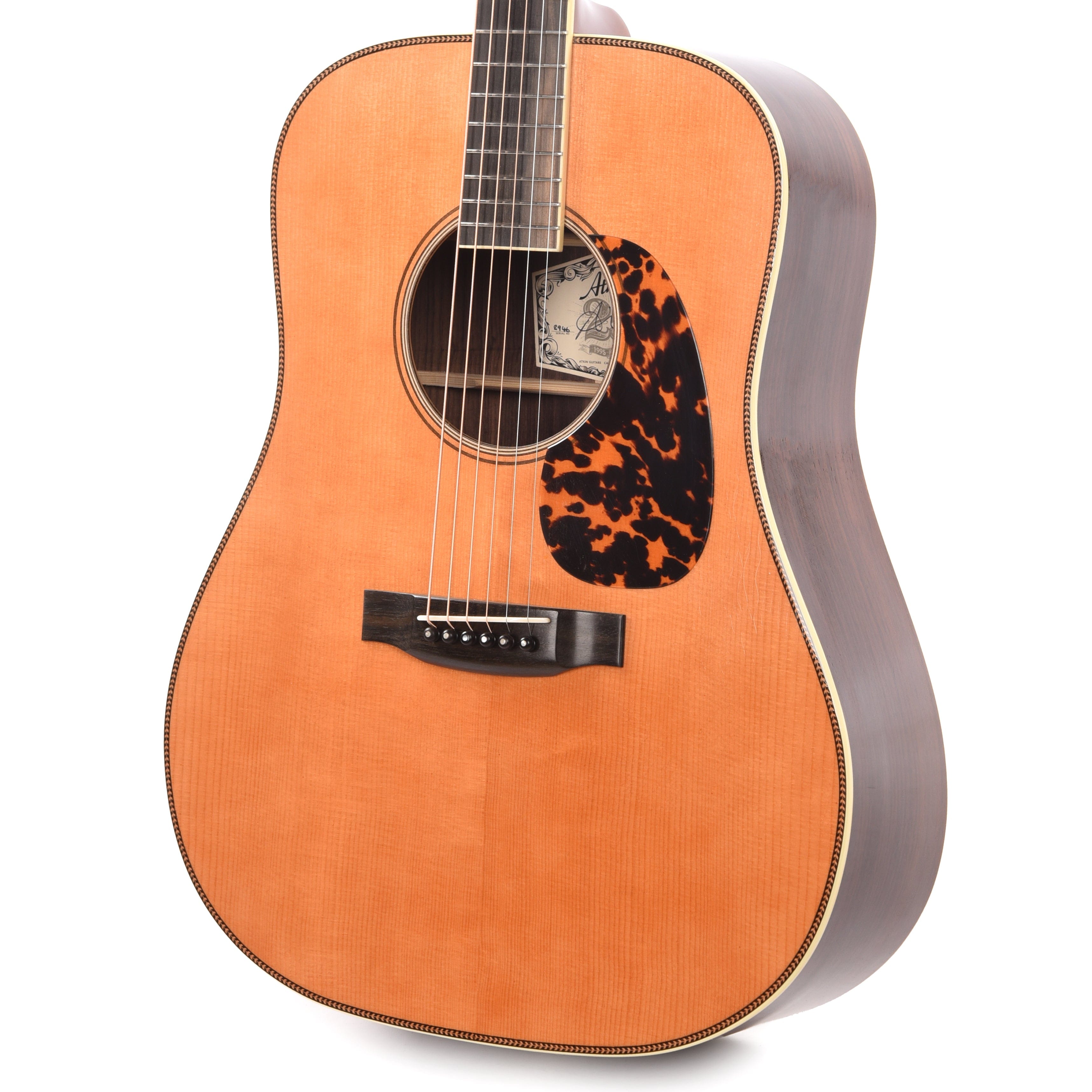 Atkin The White Rice Baked Sitka/Rosewood Aged Natural Acoustic Guitars / Dreadnought