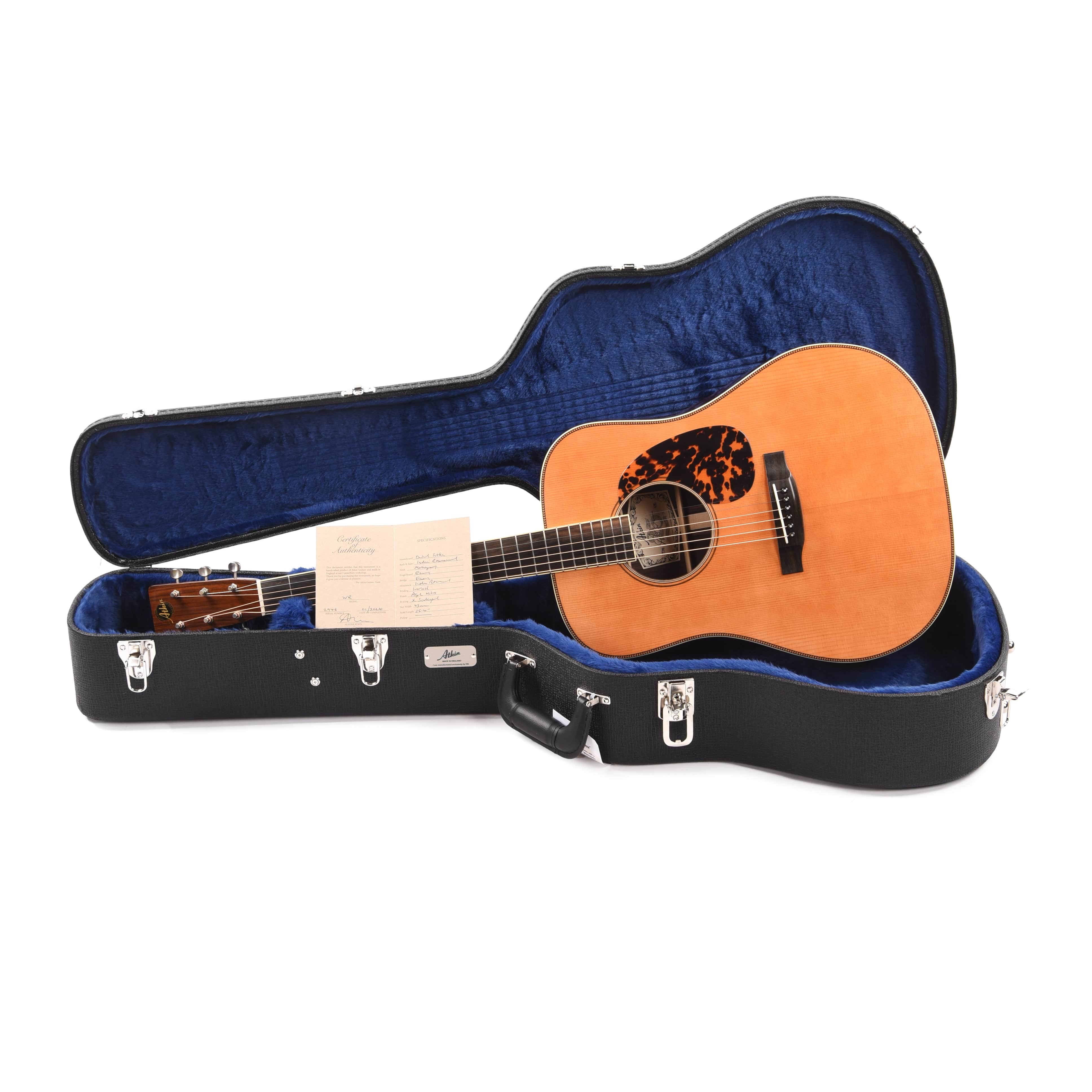 Atkin The White Rice Baked Sitka/Rosewood Aged Natural Acoustic Guitars / Dreadnought