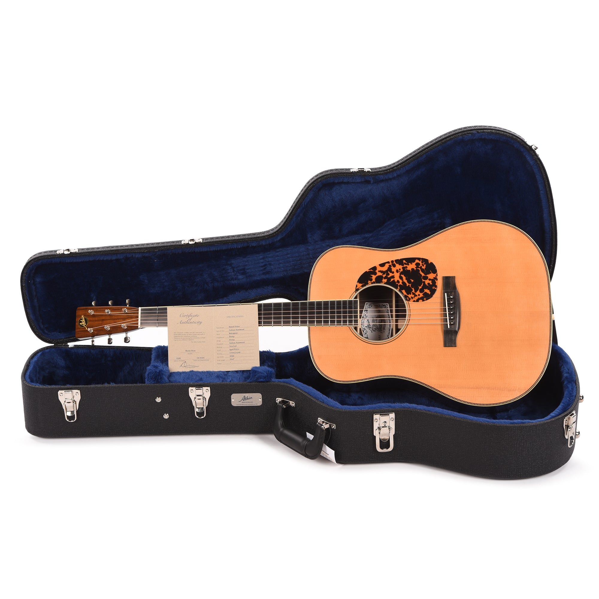 Atkin The White Rice Baked Sitka/Rosewood Aged Natural Acoustic Guitars / Dreadnought